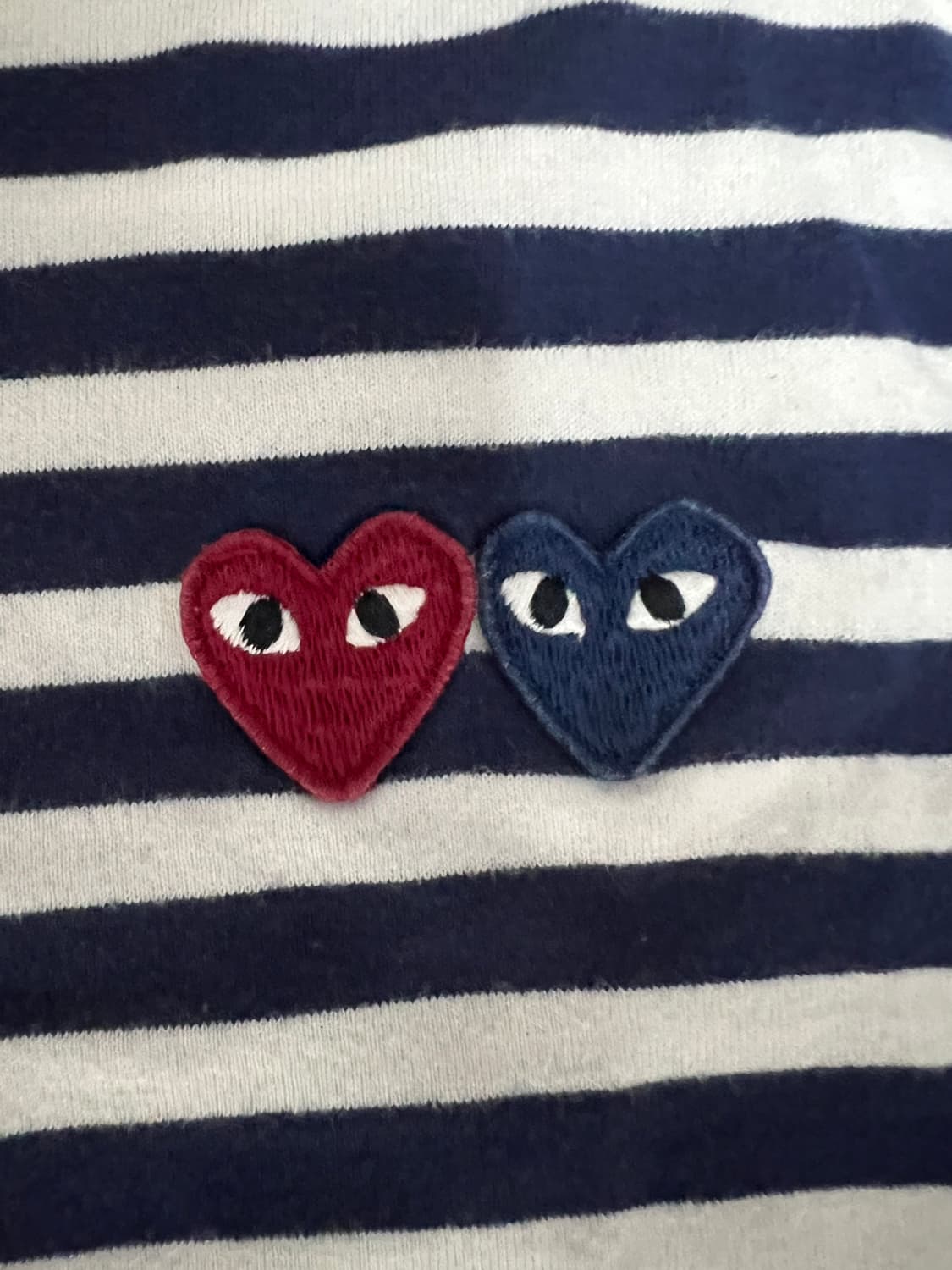 [L] 꼼데가르송 더블하트 롱슬리브 상품이미지2