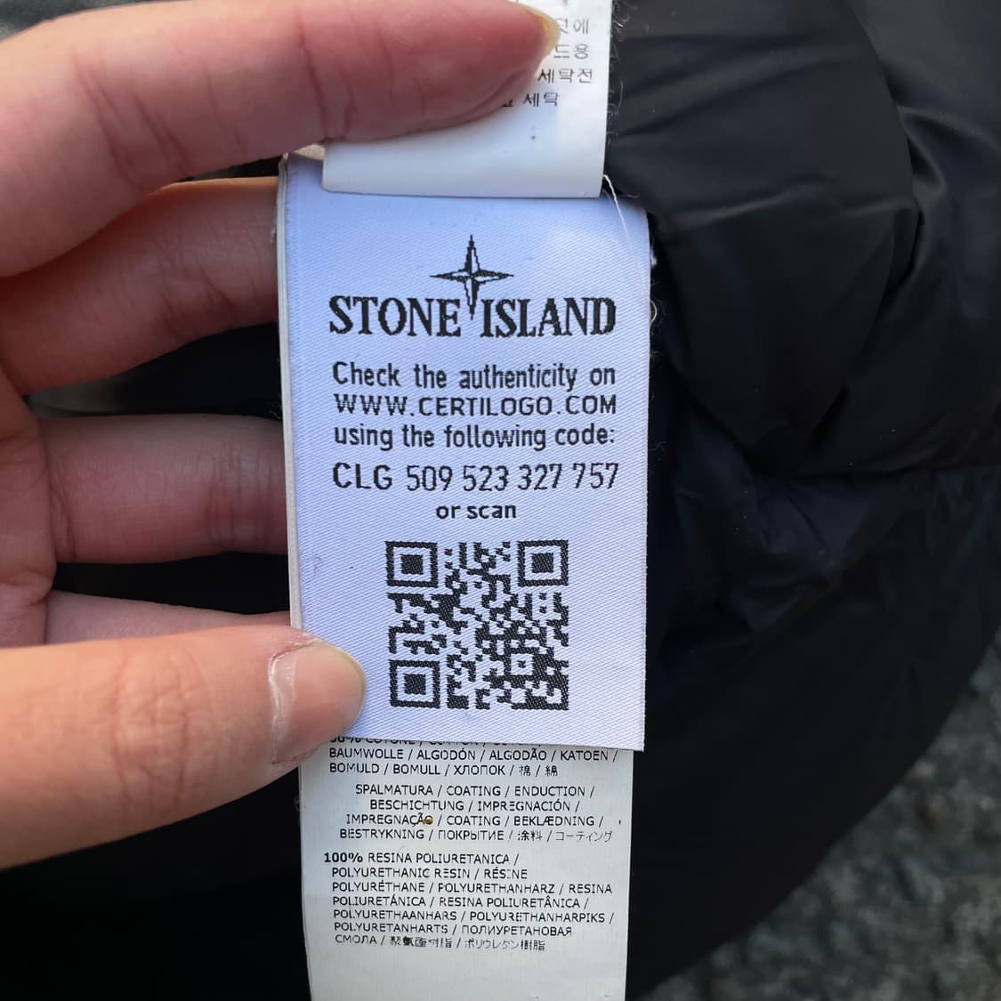 스톤아일랜드 무솔라고마타 패딩 점퍼 상품이미지9