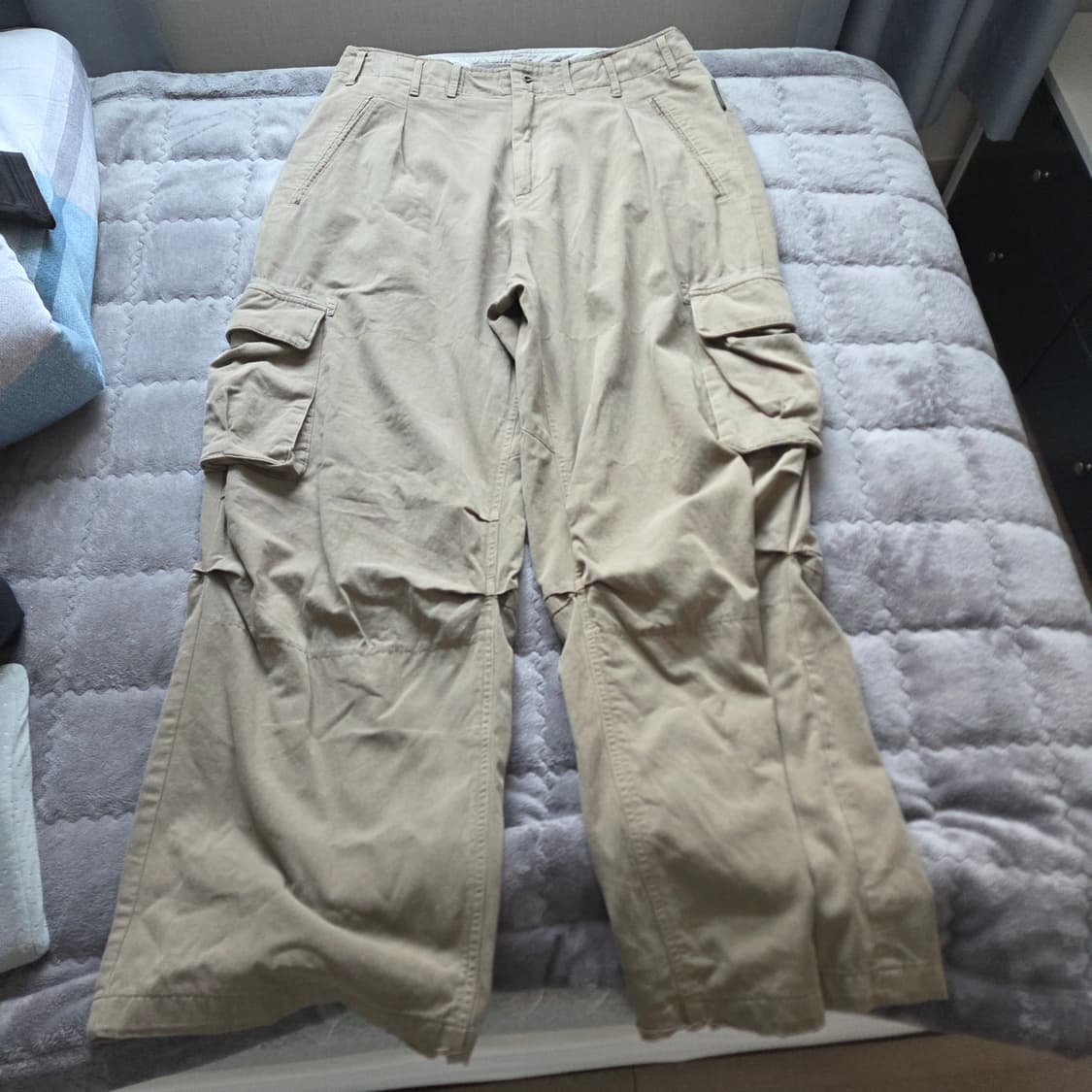 폴리테루 벨티드 카고 팬츠 딥 베이지 3 상품이미지5