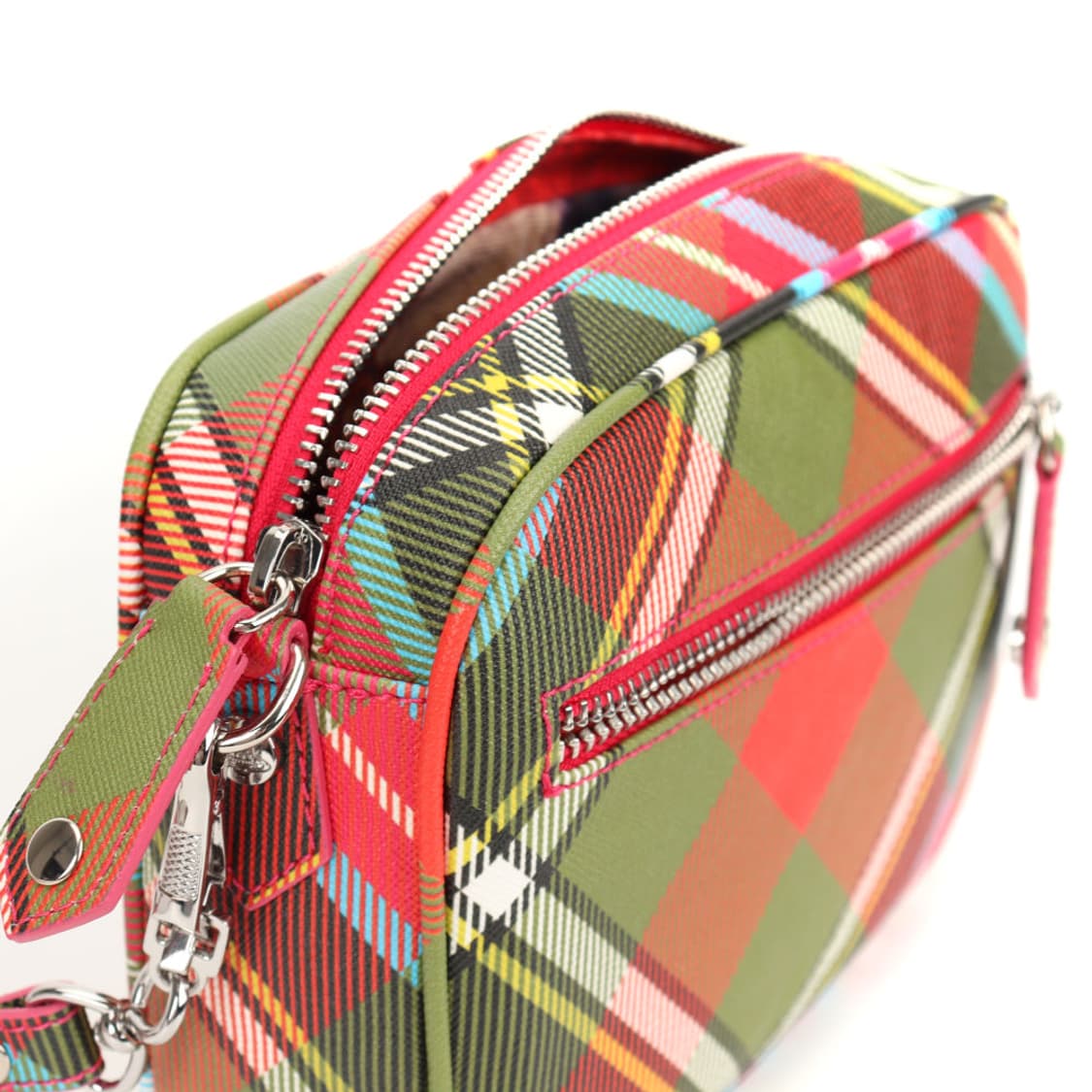 [정품/신품] 비비안웨스트우드 체크 타탄 안나 카메라백 상품이미지4