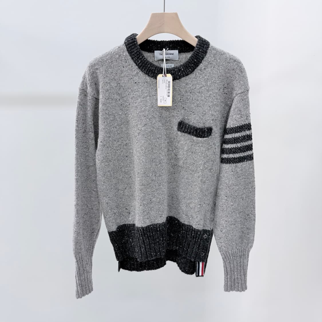 [미사용/42] 톰브라운 사선완장 여성 모헤어 트위드 니트 상품이미지1