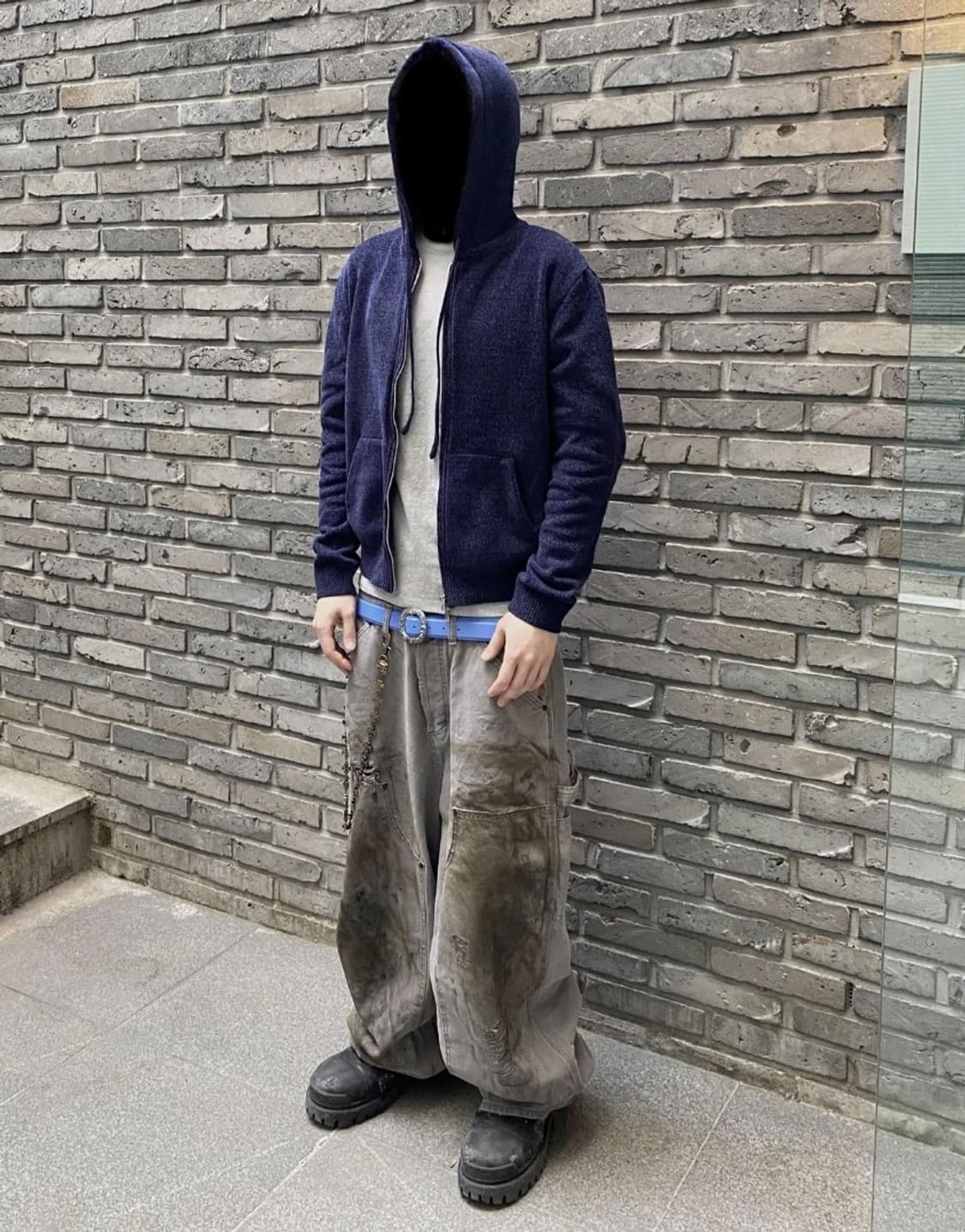 언더마이카 플로랄 세이프티핀 벨벳 후드집업 상품이미지6
