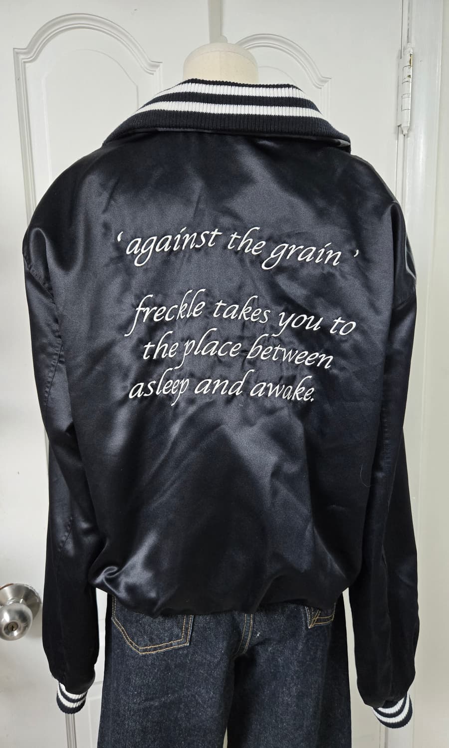 프레클 새틴 바시티자켓 상품이미지6