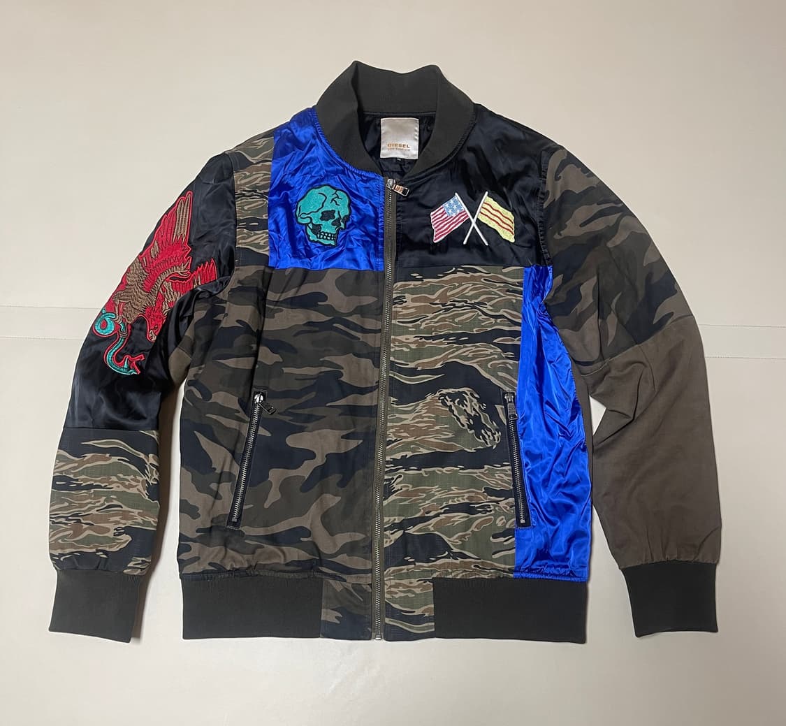 디젤 패치워크마원 카모 항공점퍼 XXL 상품이미지1