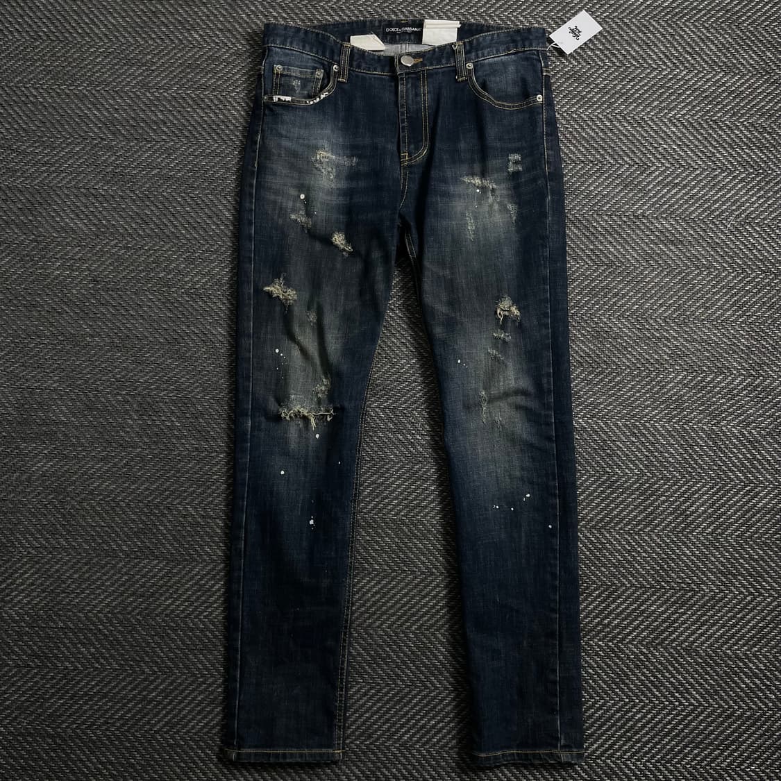 돌체앤가바나 페인팅 디스트로이드 워싱 팬츠o 4139 상품이미지1