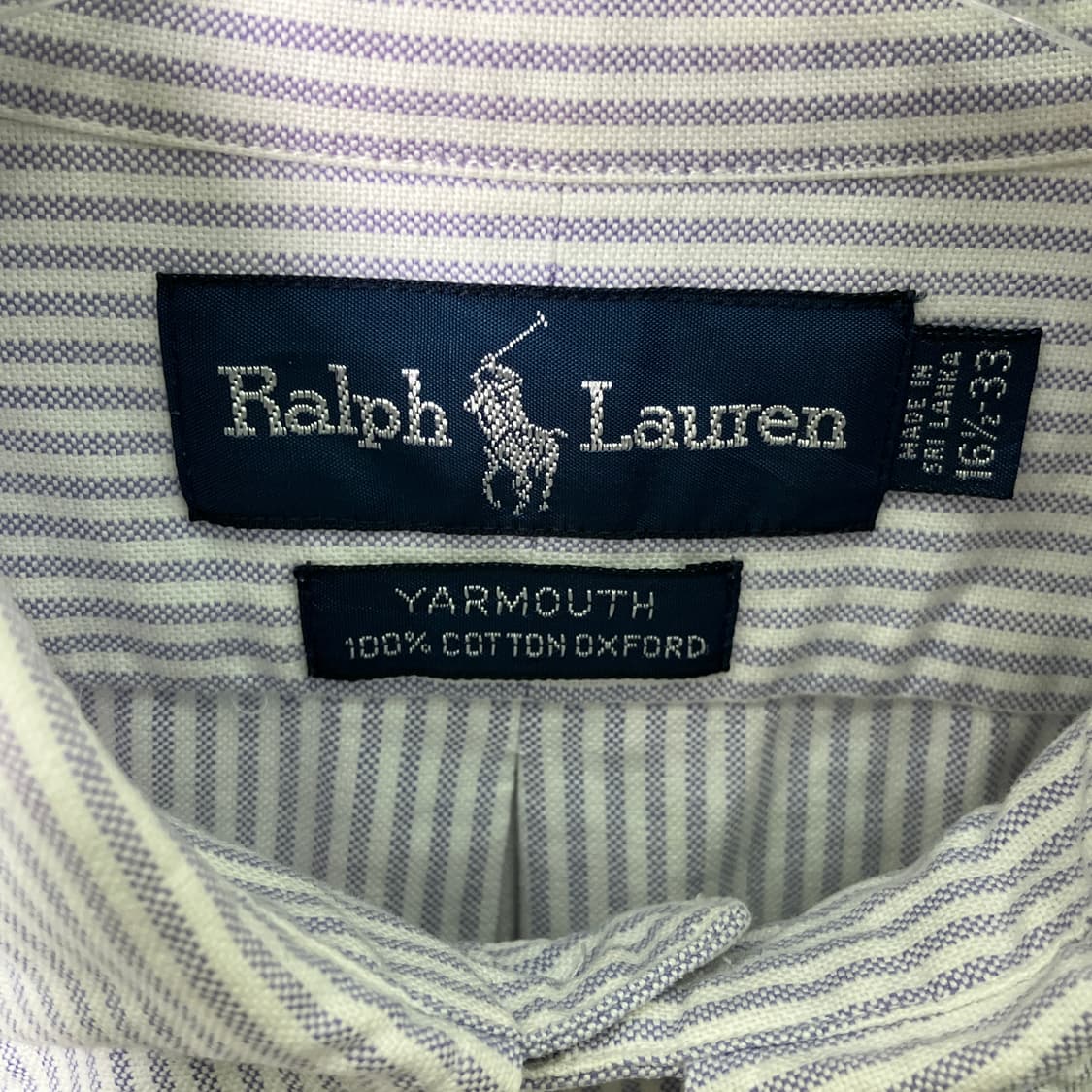 폴로 랄프로렌 버튼다운 스트라이프 옥스퍼드 셔츠 L 상품이미지3
