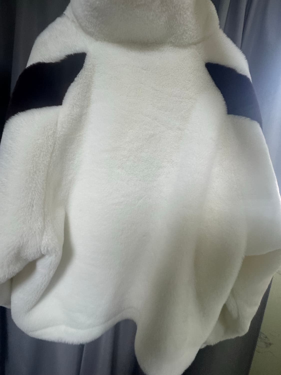 (더현대 구매 새상품)아디다스 뽀글이 후리스 집업 아이보리 상품이미지2