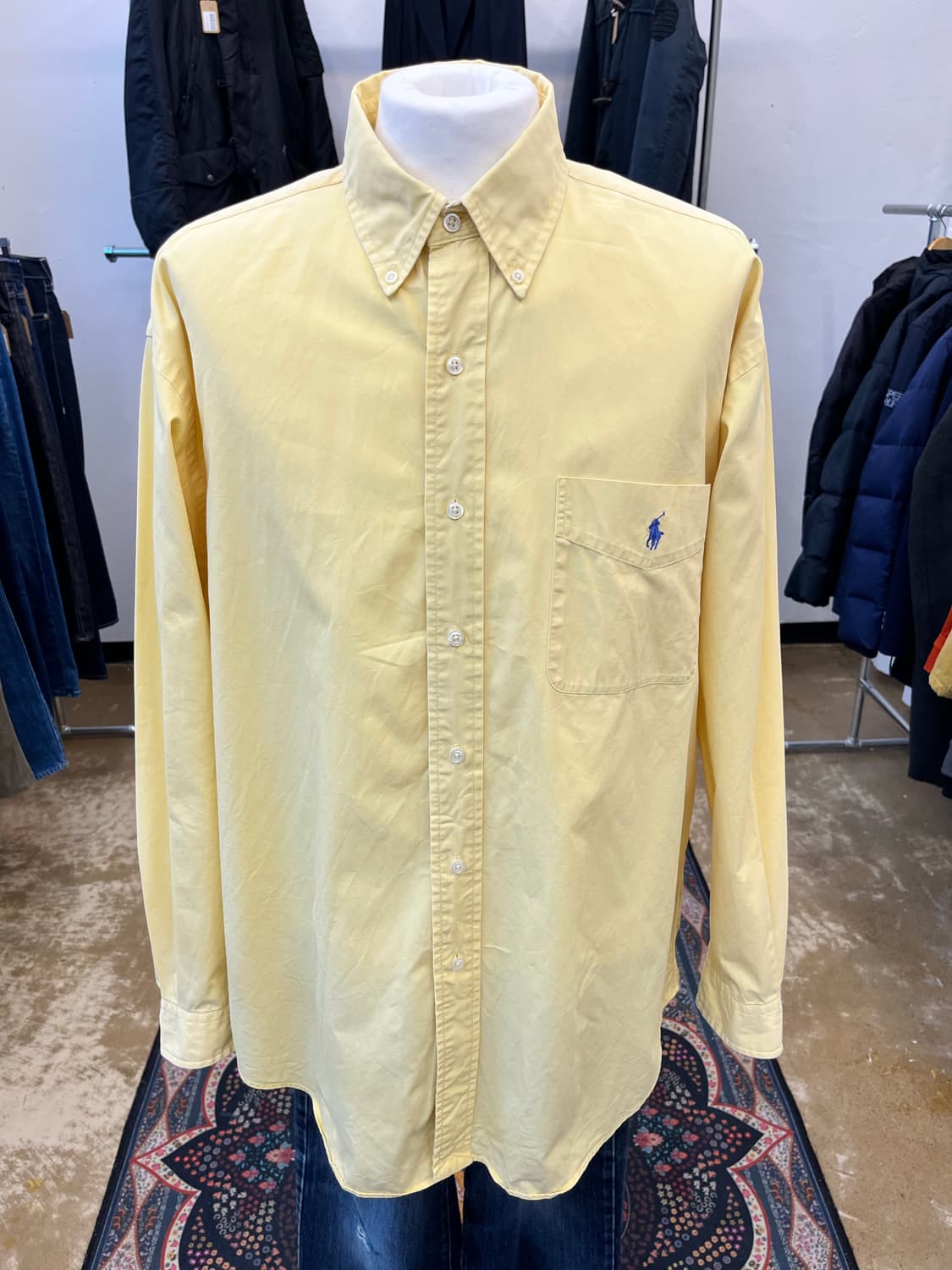 폴로 랄프 로렌 블레이크 셔츠 옐로우 상품이미지3