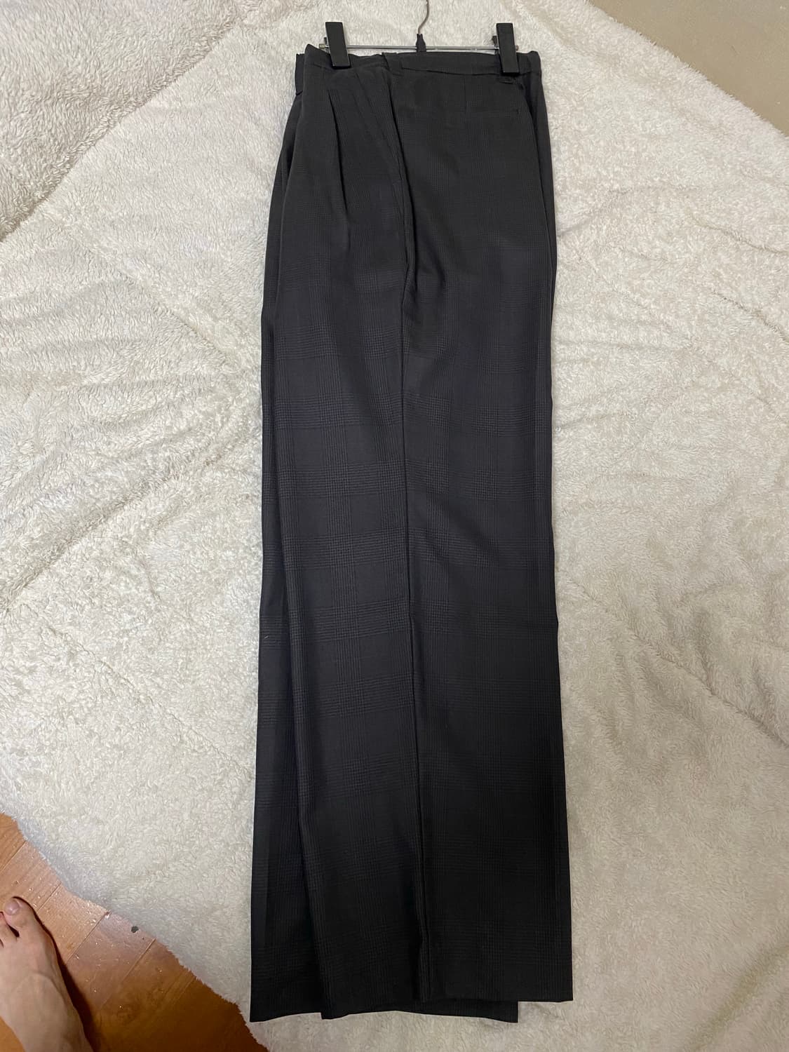 해칭룸 클래식 슬랙스 차콜체크 3 상품이미지6