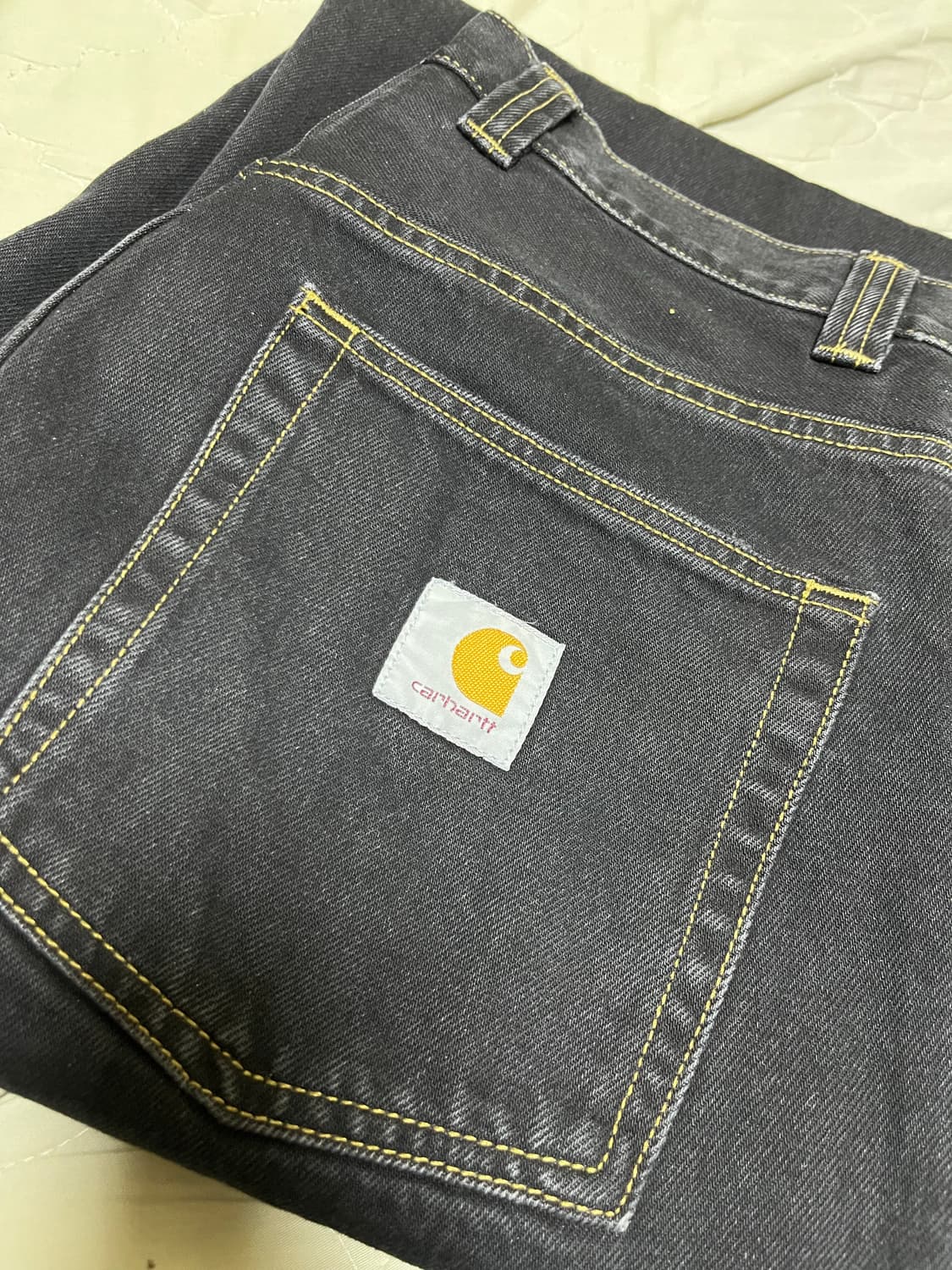 [S] 칼하트윕 브랜든 팬츠 블랙 스톤워시드 상품이미지2