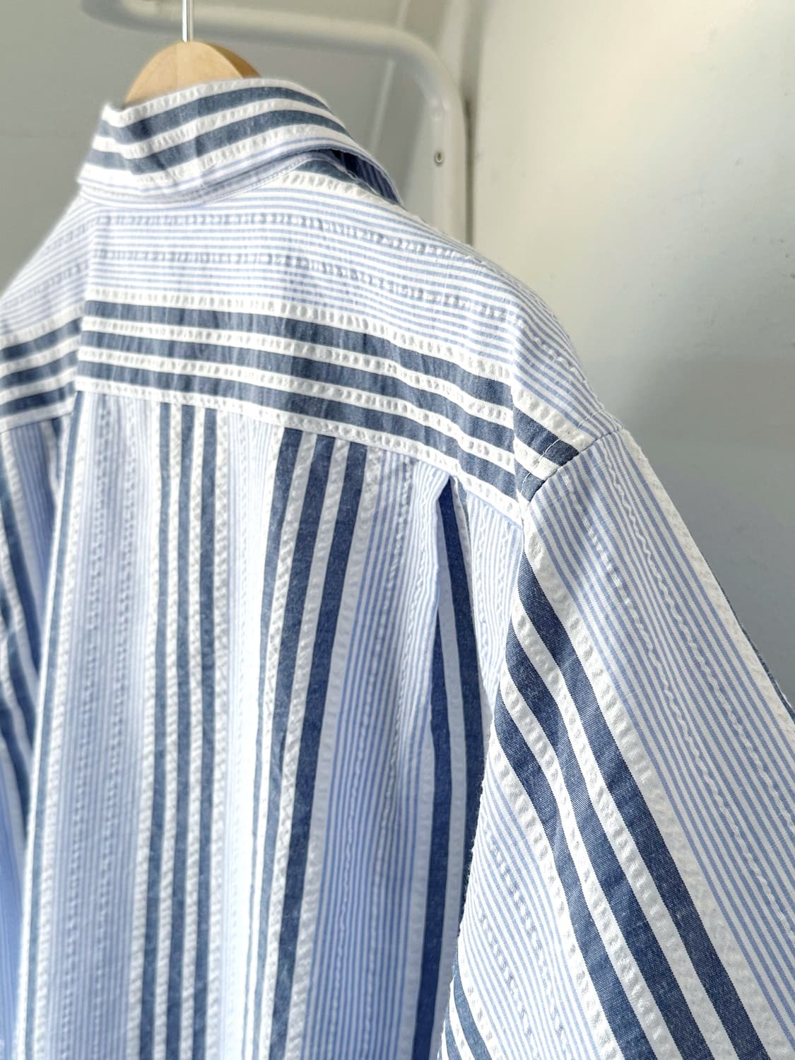 Natural sucker fabric H/S shirt 상품이미지3