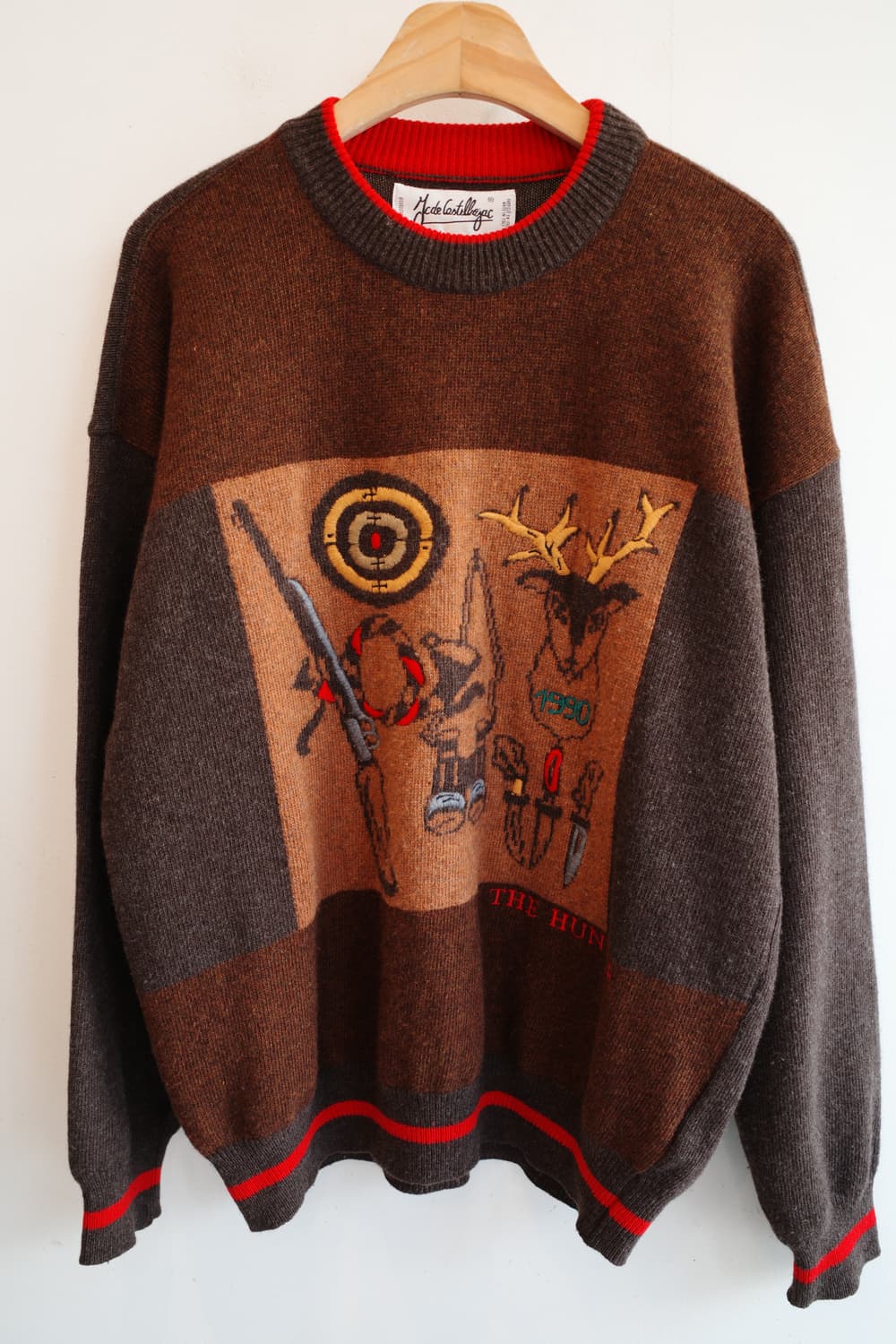 J.C DE CASTELBAJAC 자수 울 니트 (MADE IN ITAL 상품이미지2