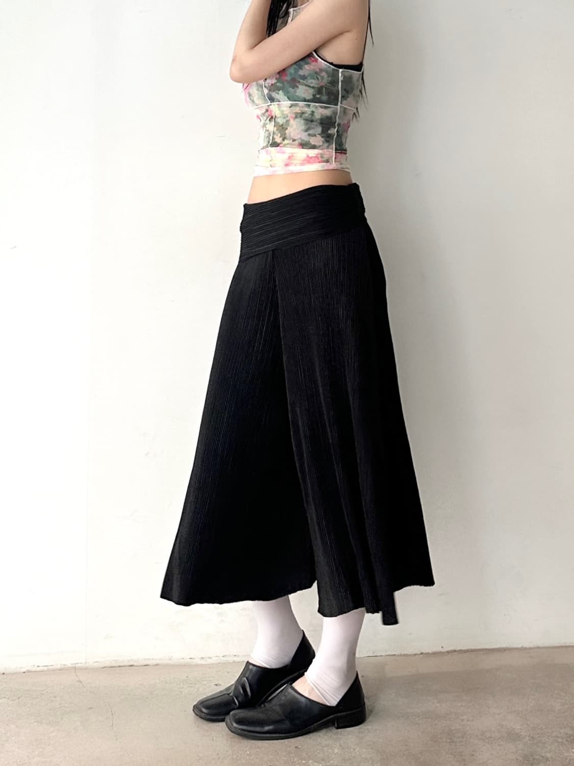 Waist folding pleats pants 상품이미지2