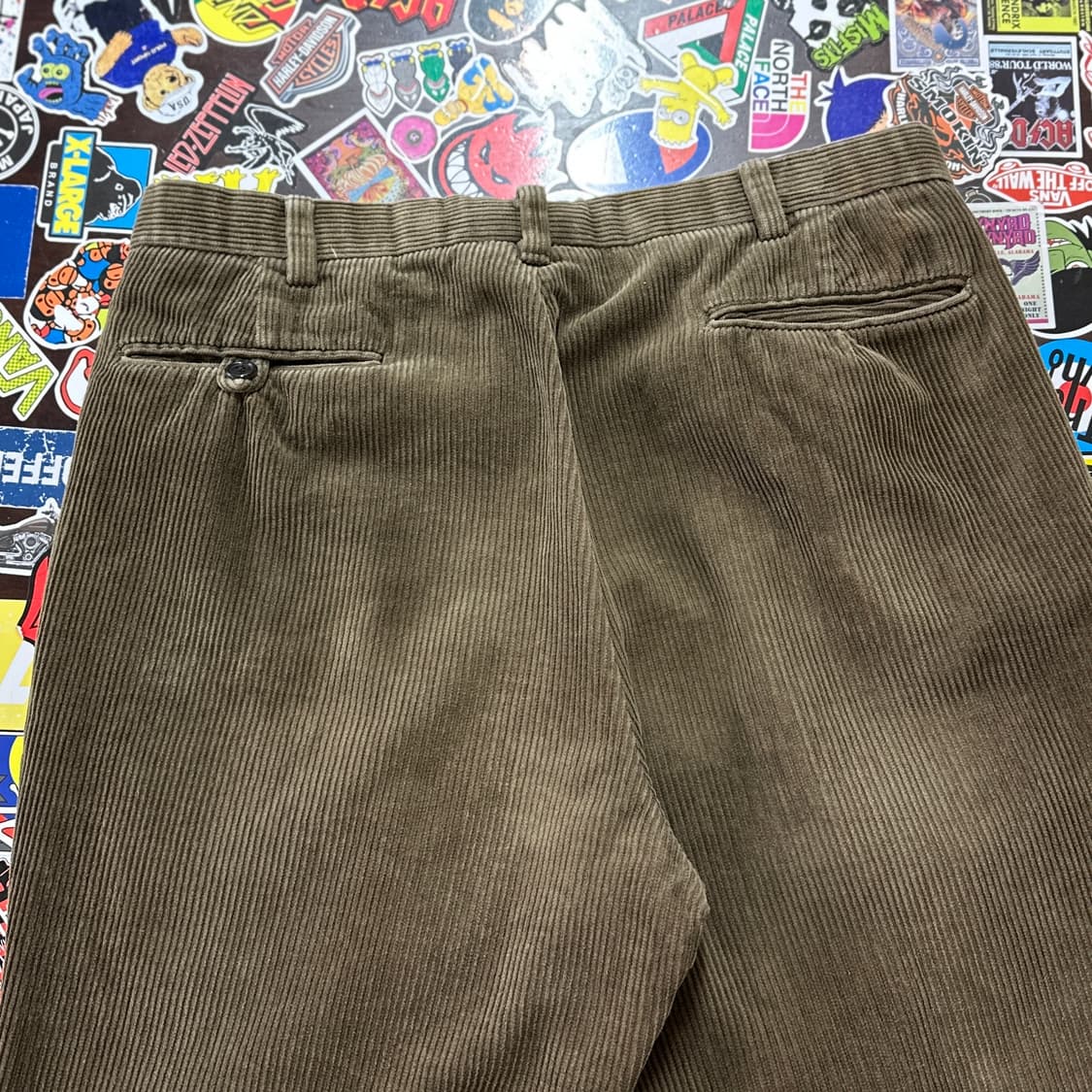 8~90s 일본제 폴로 랄프로렌 투 플릿츠 코듀로이 팬츠 32 상품이미지3
