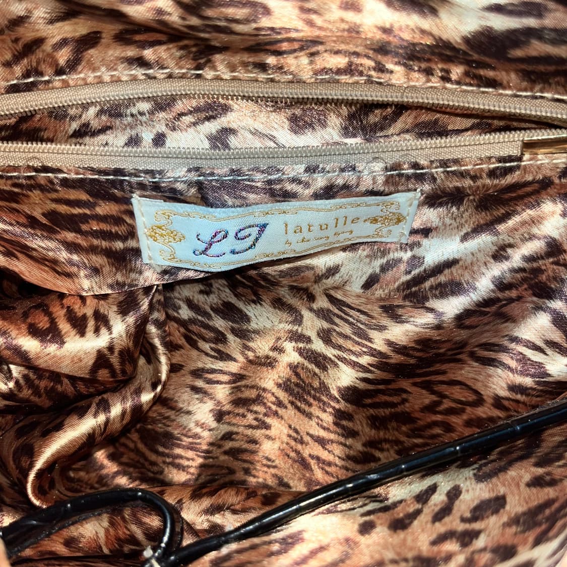 빈티지 블랙 파에톤 배색 숄더백 상품이미지4