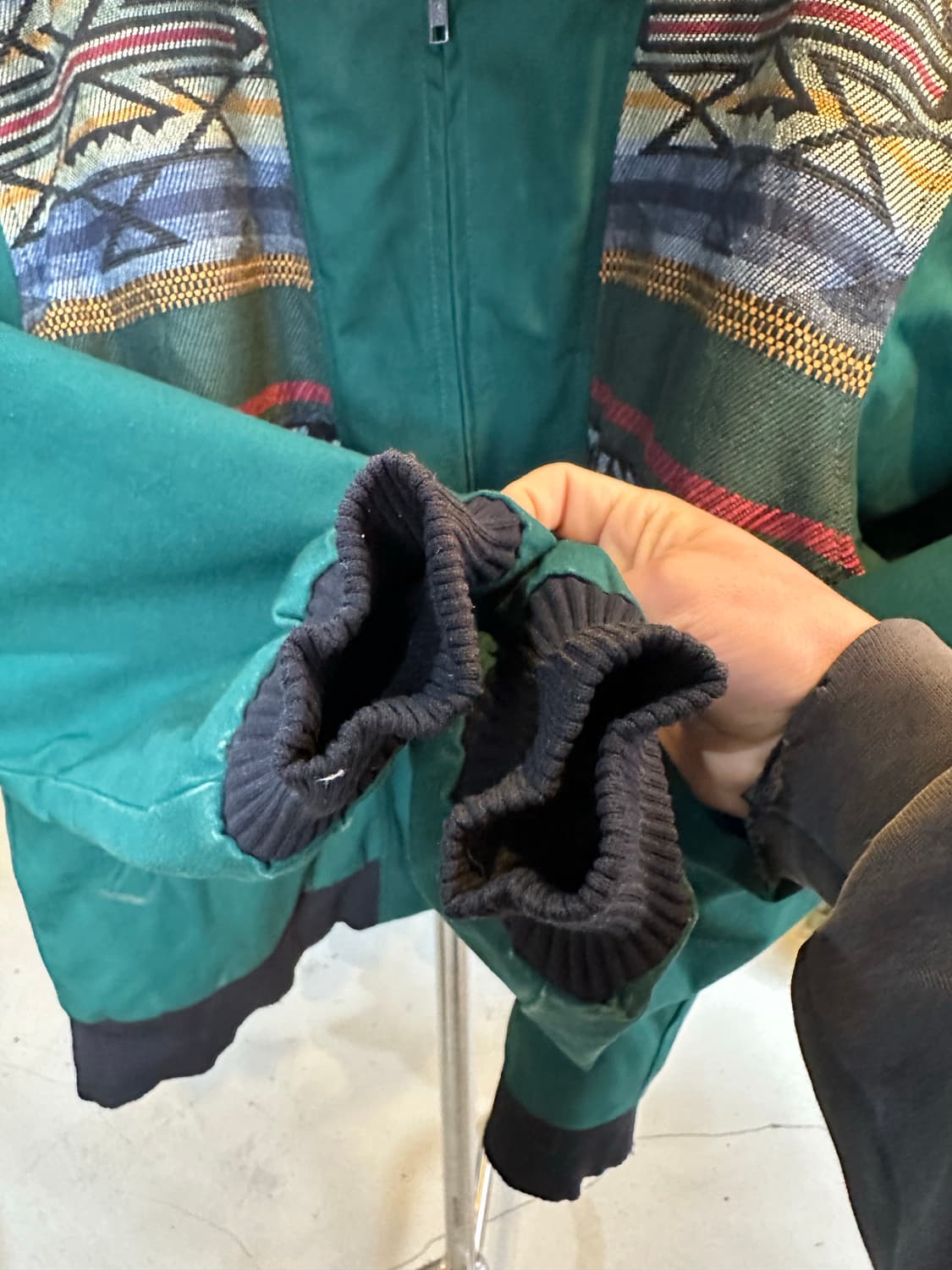 90s David James 아즈텍 웨스턴 붐버 자켓  상품이미지5