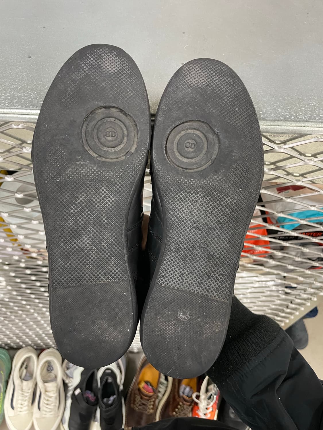 크리스찬 디올 옴므 레더 트레이너 스니커즈 블랙 40 상품이미지6