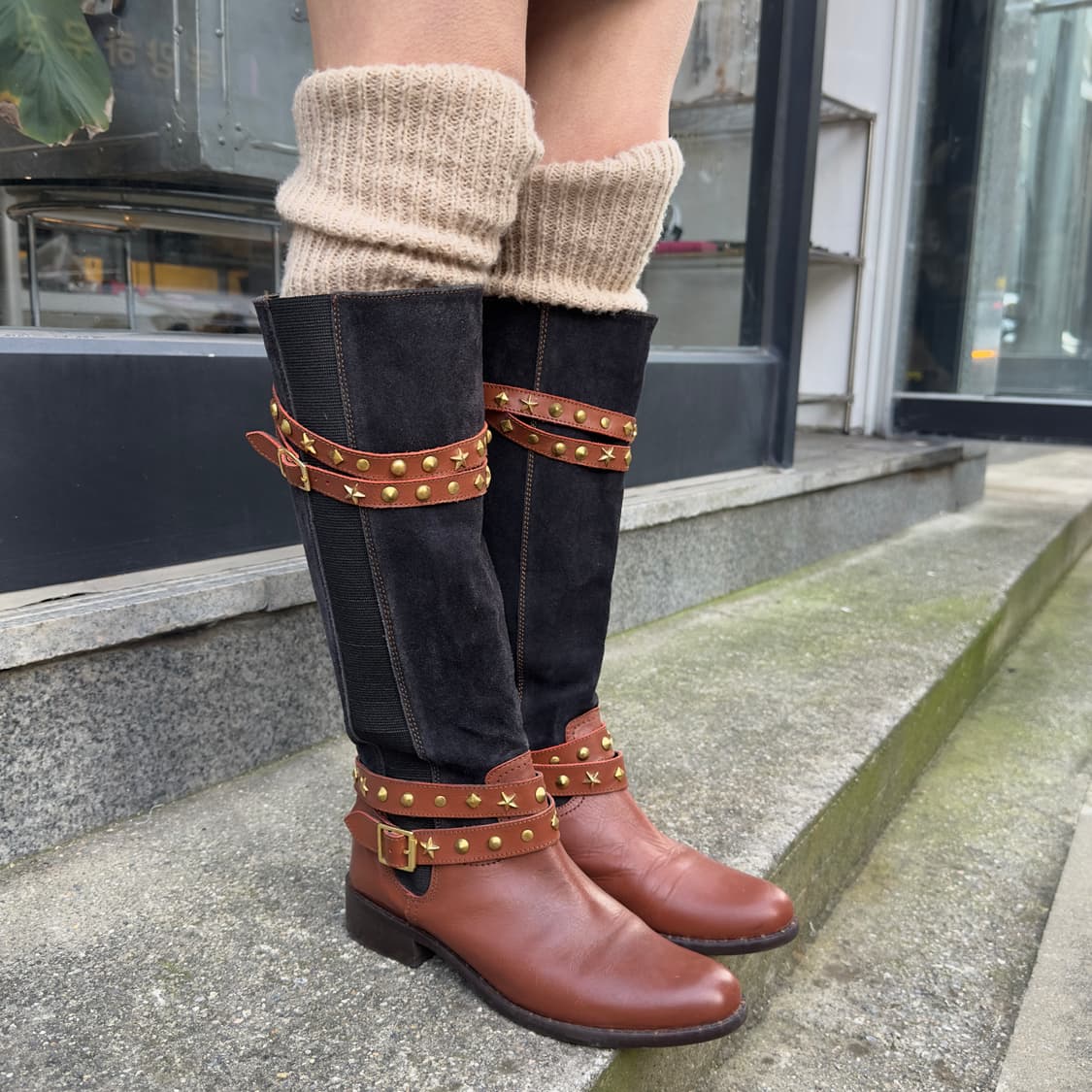 00s 르네 스타 스터드 스웨이드 웨스턴 부츠 상품이미지9