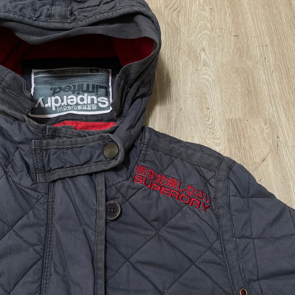 수퍼드라이 재팬 Superdry 여성 리미티드 후드 퀼팅자켓 M(95) 상품이미지2