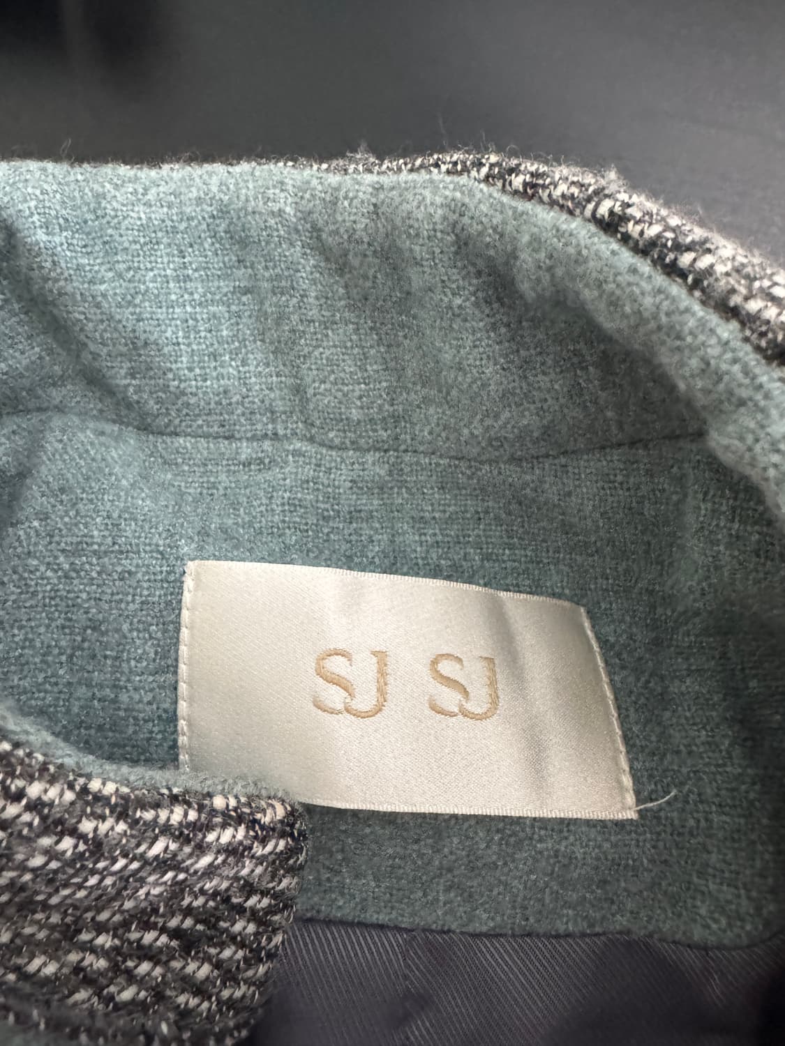 여성 한섬 SJSJ 캐시미어 혼용 패턴 집업 자켓 상품이미지3