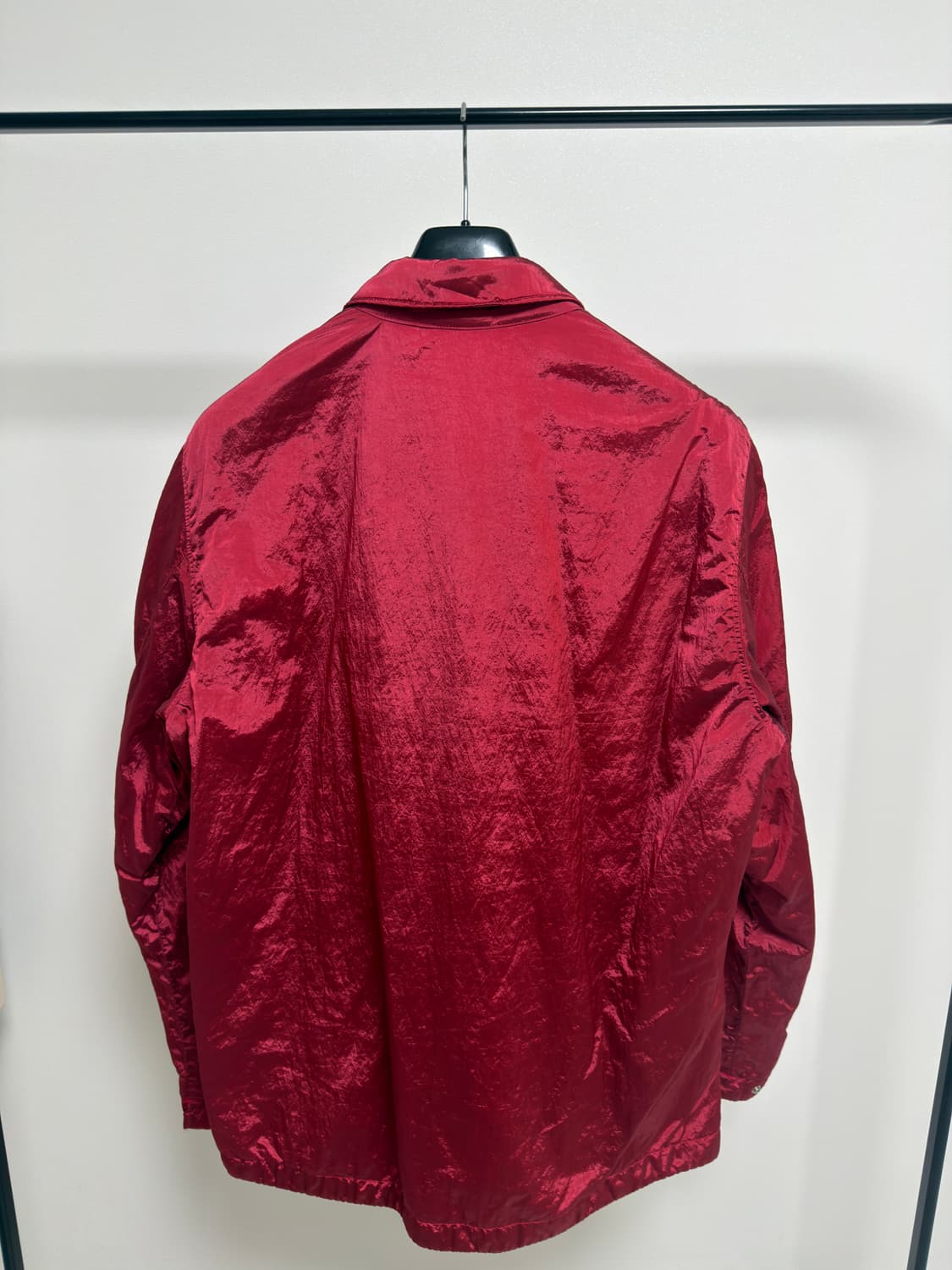 [새상품, XL] 스톤아일랜드 프리마로프트 나일론 메탈 오버셔츠 레드 상품이미지4