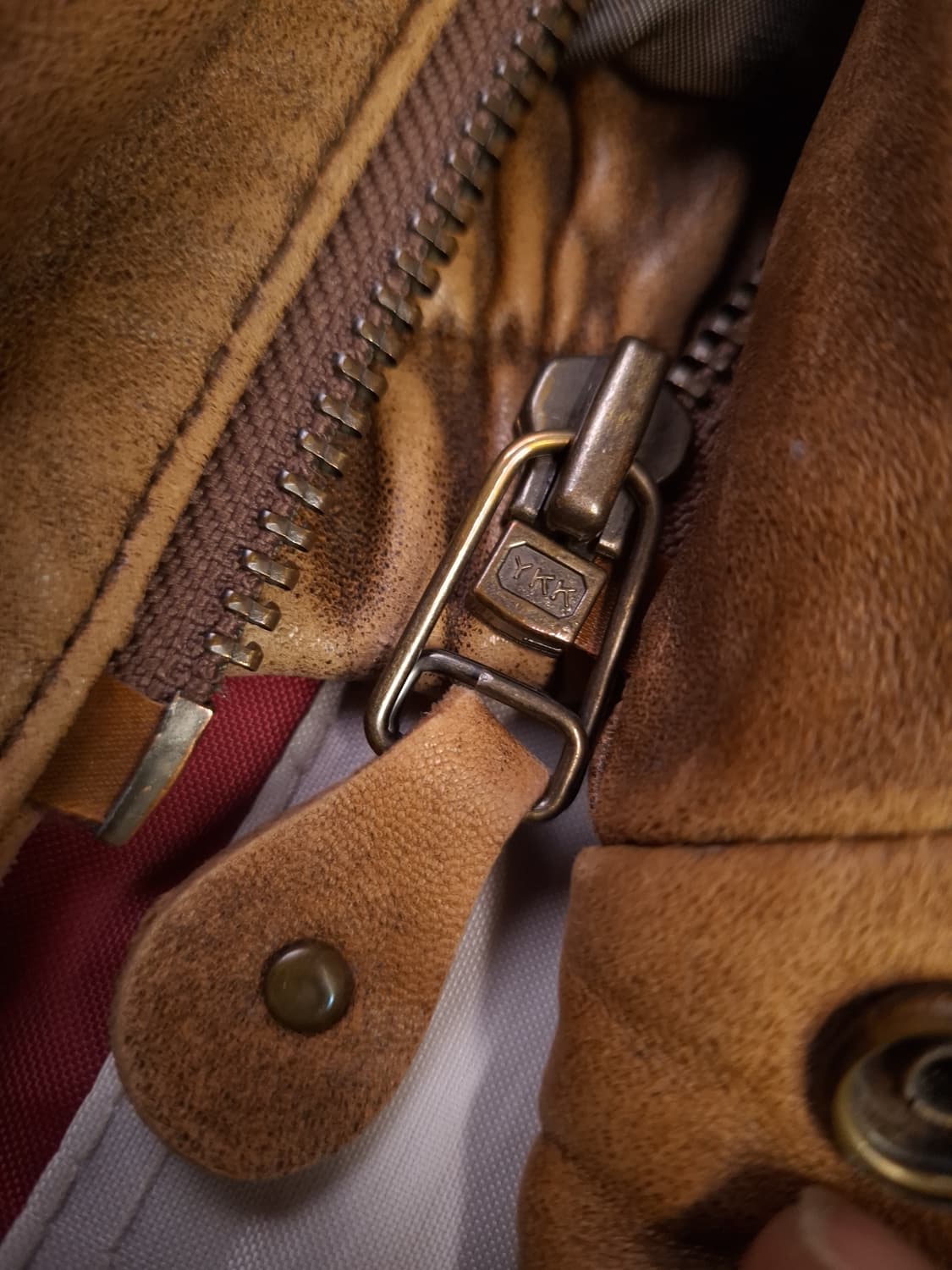 90's 일본판 리얼레더 밀리터리 항공자켓 상품이미지3