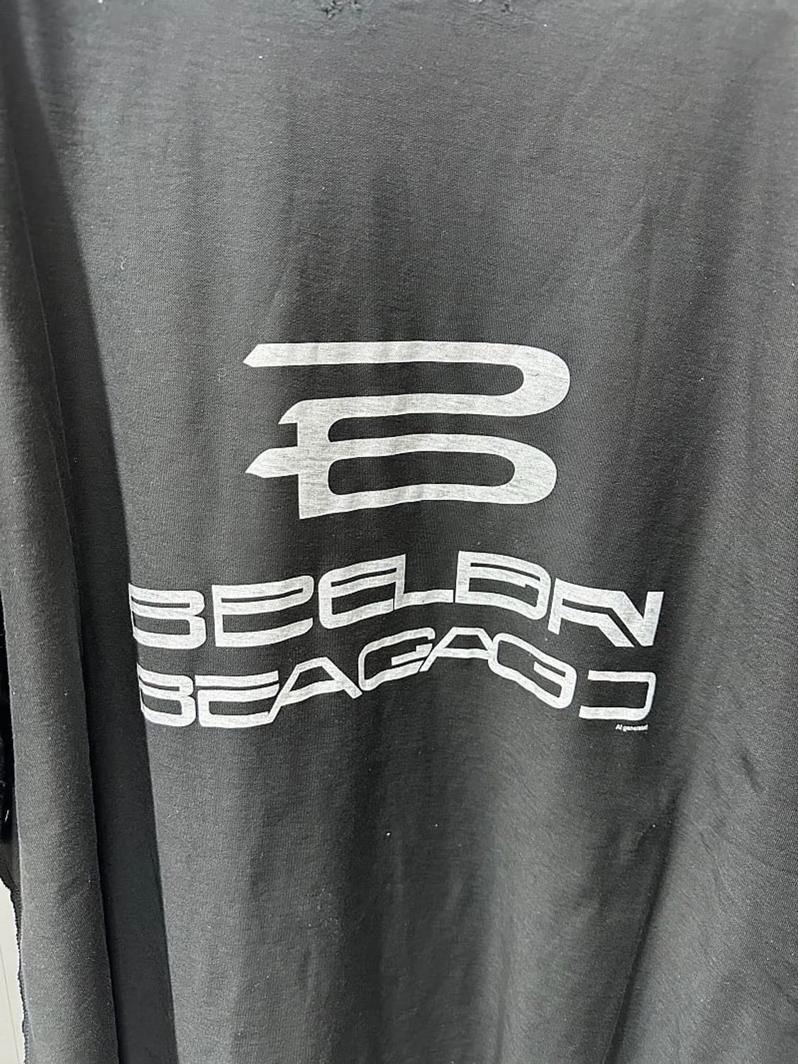 (정품/새상품) 발렌시아가 남성 인사이드아웃 오버사이즈 로고 반팔 티셔츠 상품이미지2