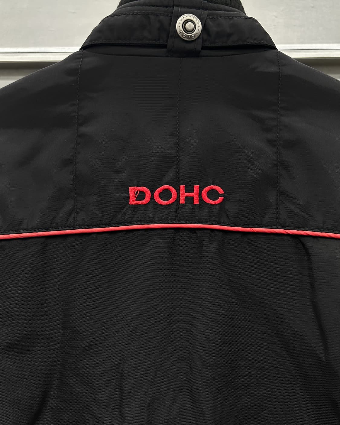 도크 DOHC 00s 나일론쉘 바이커 퀼티드 경량 패딩 자켓 블랙 상품이미지5