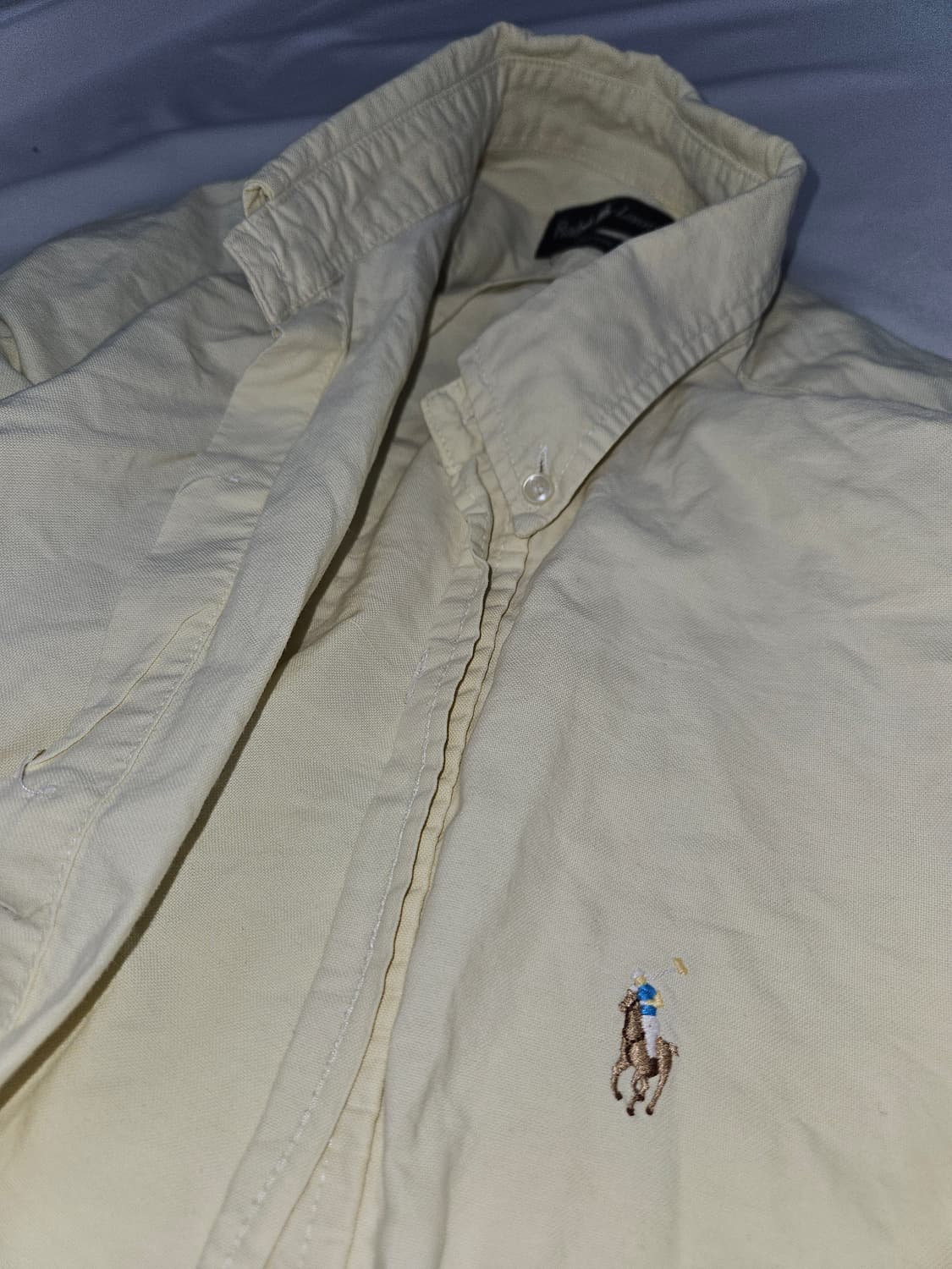 폴로 랄프로렌 옐로우 포니 코튼셔츠 빈티지 95 상품이미지2