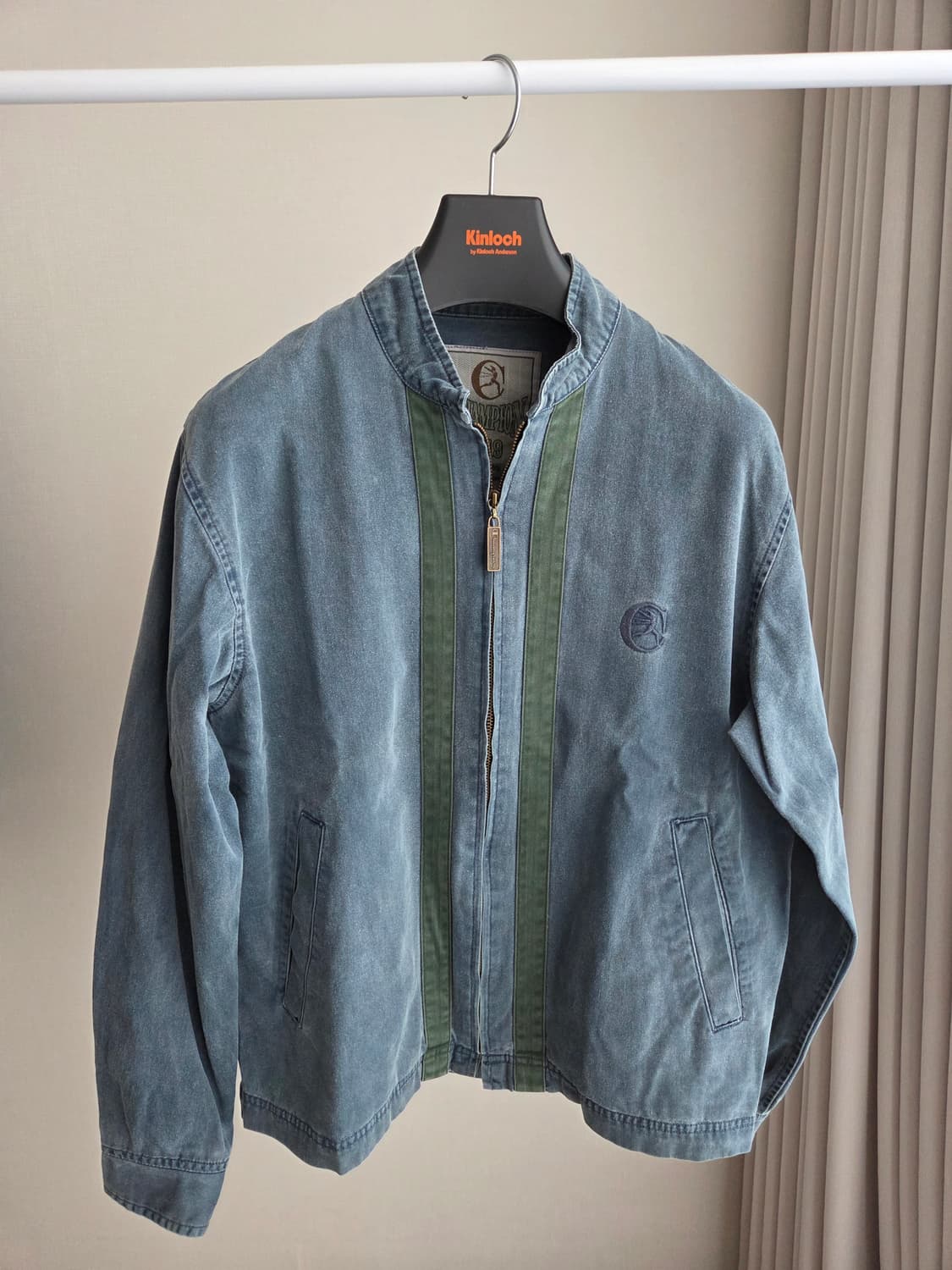 챔피온 빈티지 봄버 블루종 자켓 상품이미지1