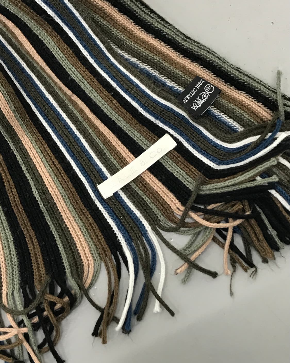 Multi-Stripe Acrylic Knit Scarf 상품이미지2