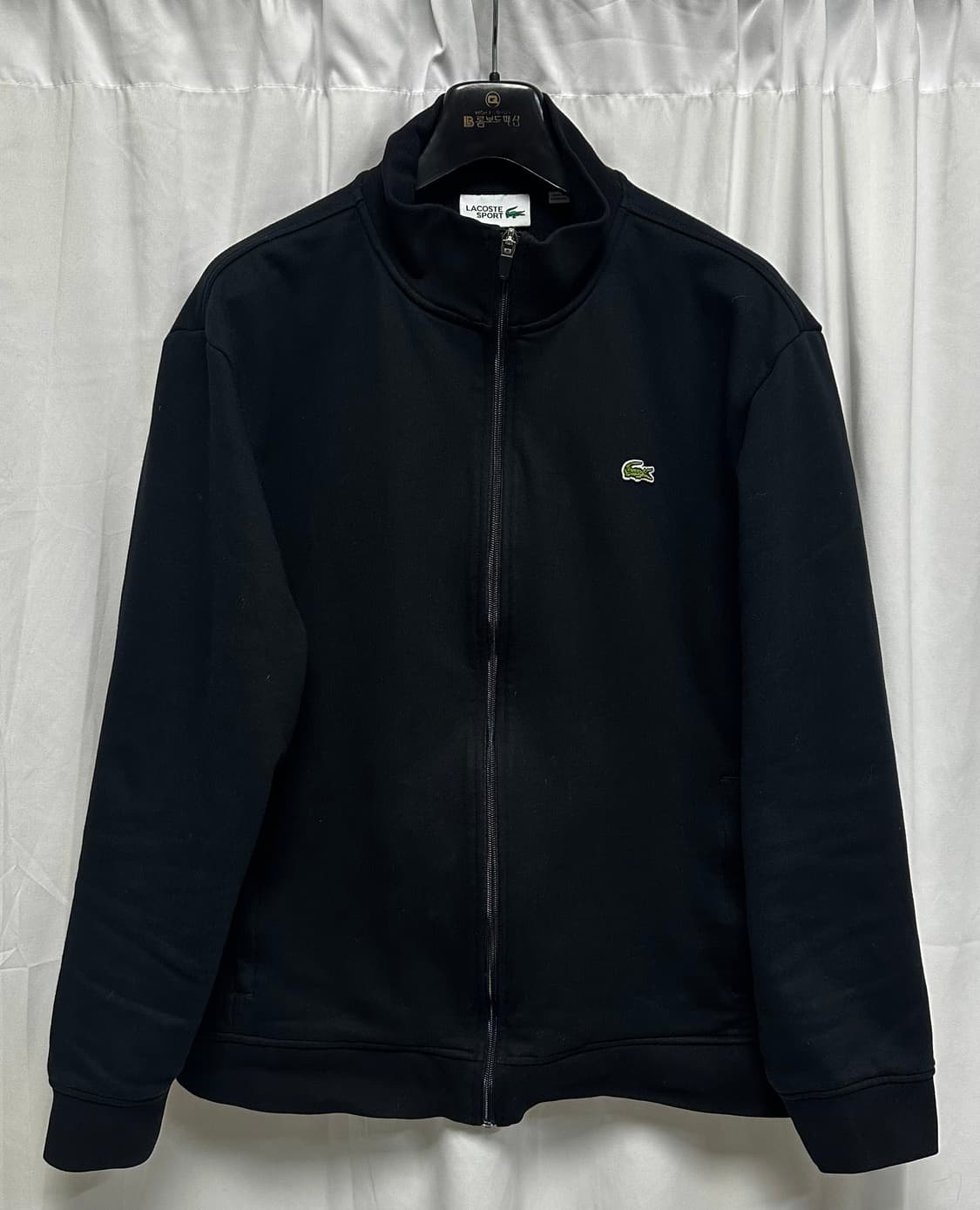 no.139 라코스테  블랙 집업가디건 자켓 2xl 상태s급 상품이미지1