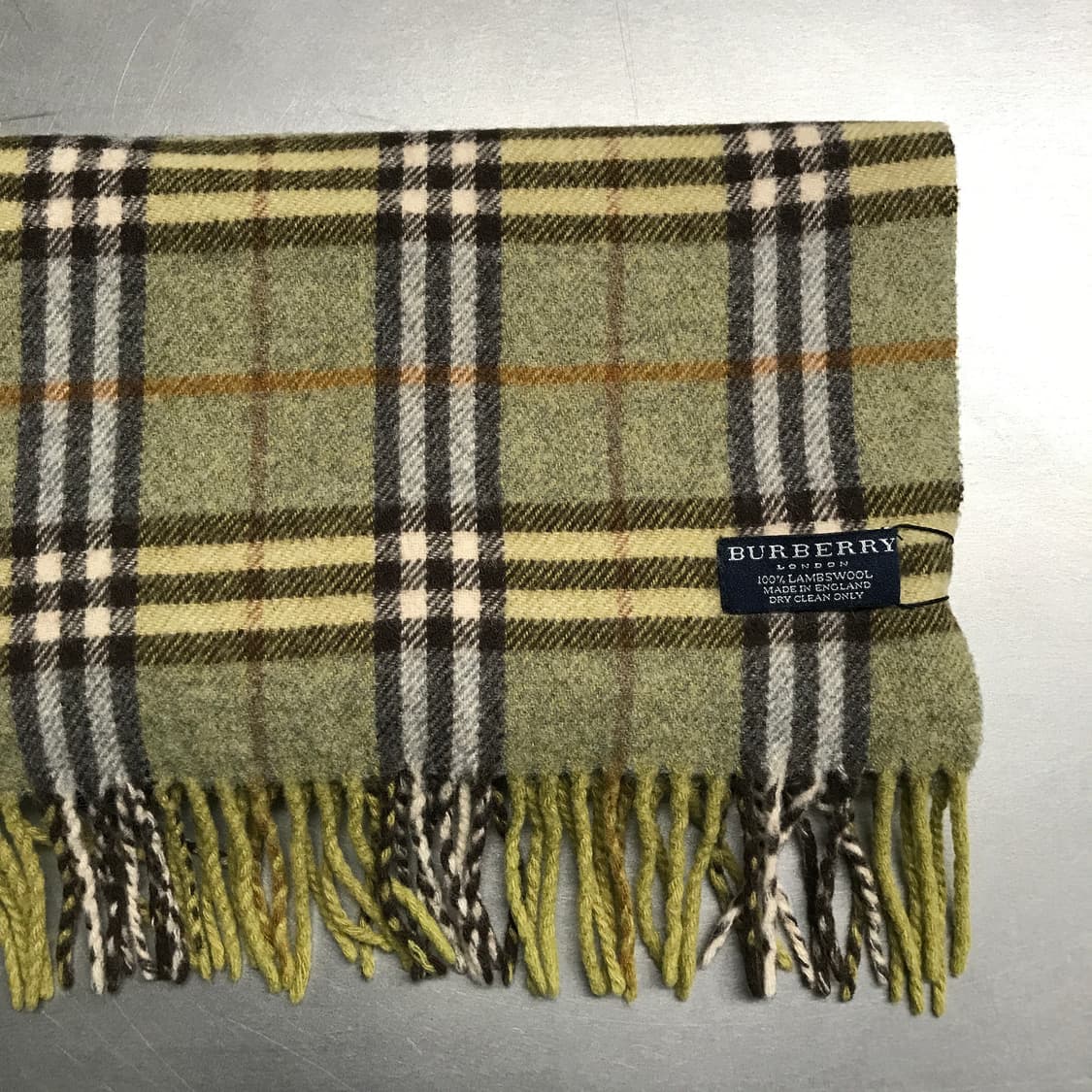 버버리 정품 램스울 머플러 카키 상품이미지3