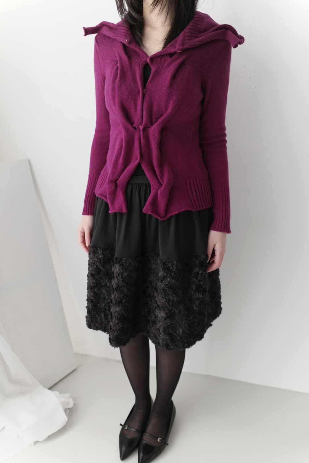 Hiroko bis) twist snap cardigun 상품이미지6