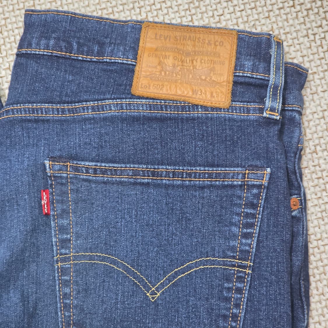 리바이스 502 테이퍼드 핏 윔진 (34X32) 상품이미지5