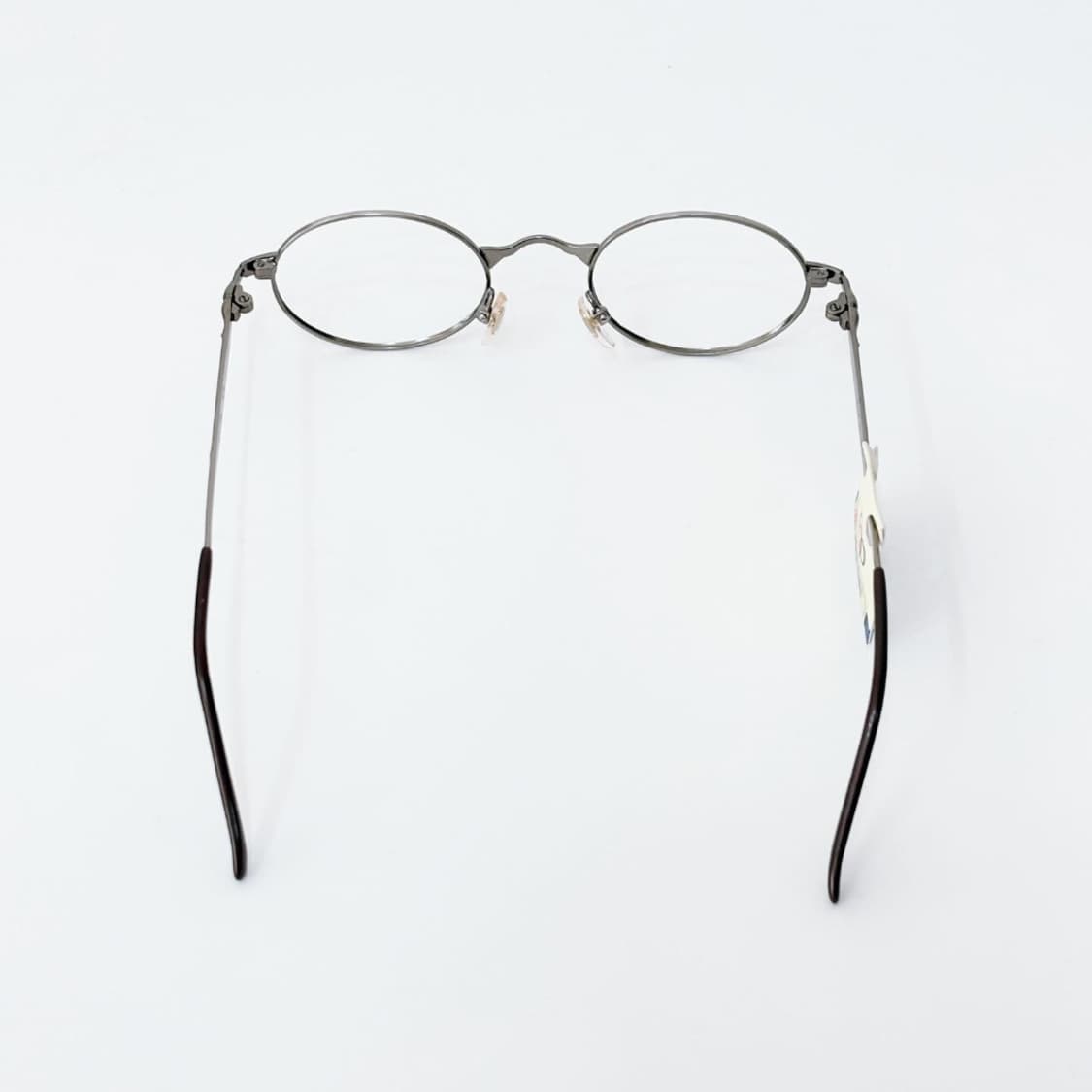 TOP 실버 오벌 메탈 데드스탁 빈티지안경 상품이미지4