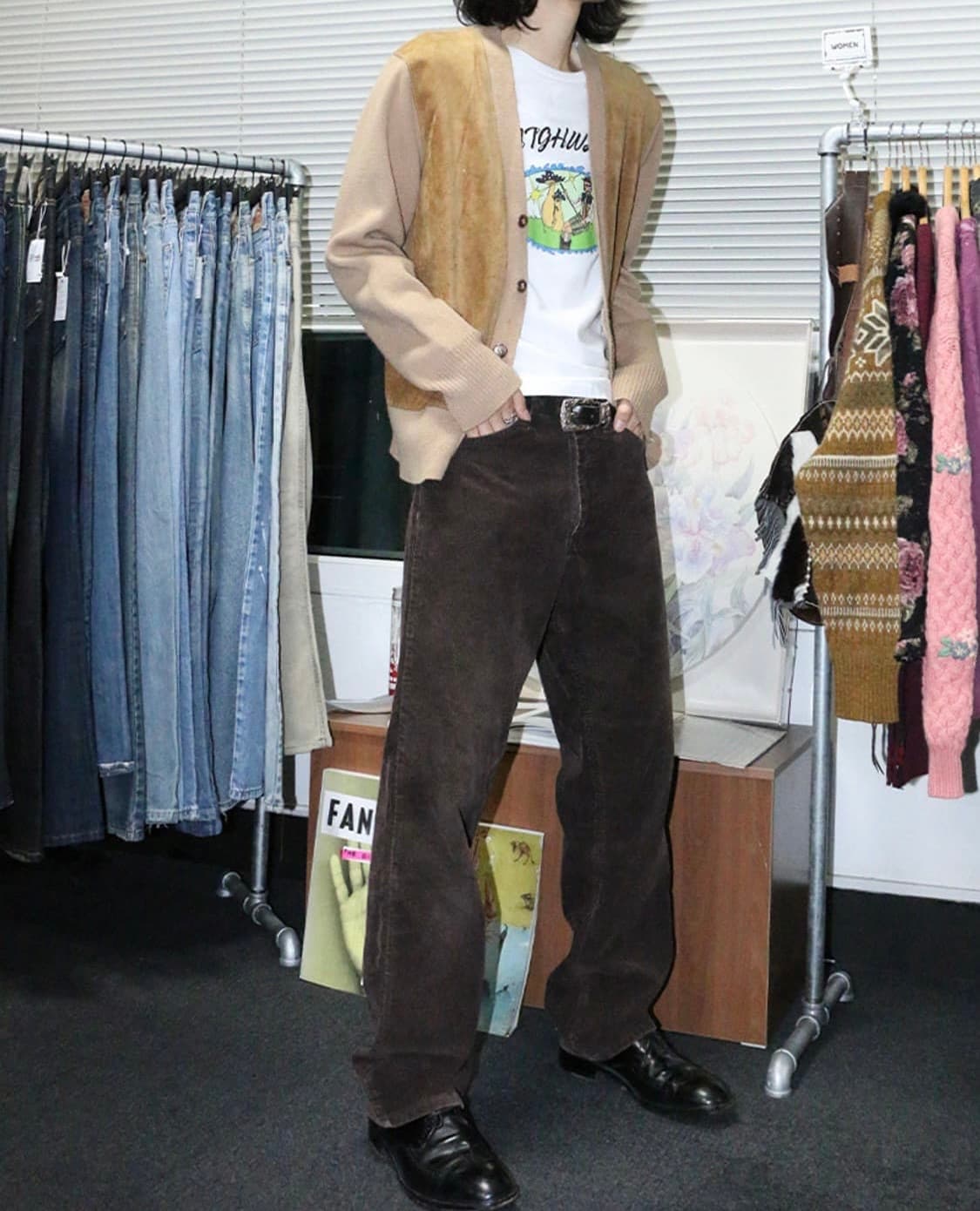 schott 브라운 코듀로이 팬츠 상품이미지1