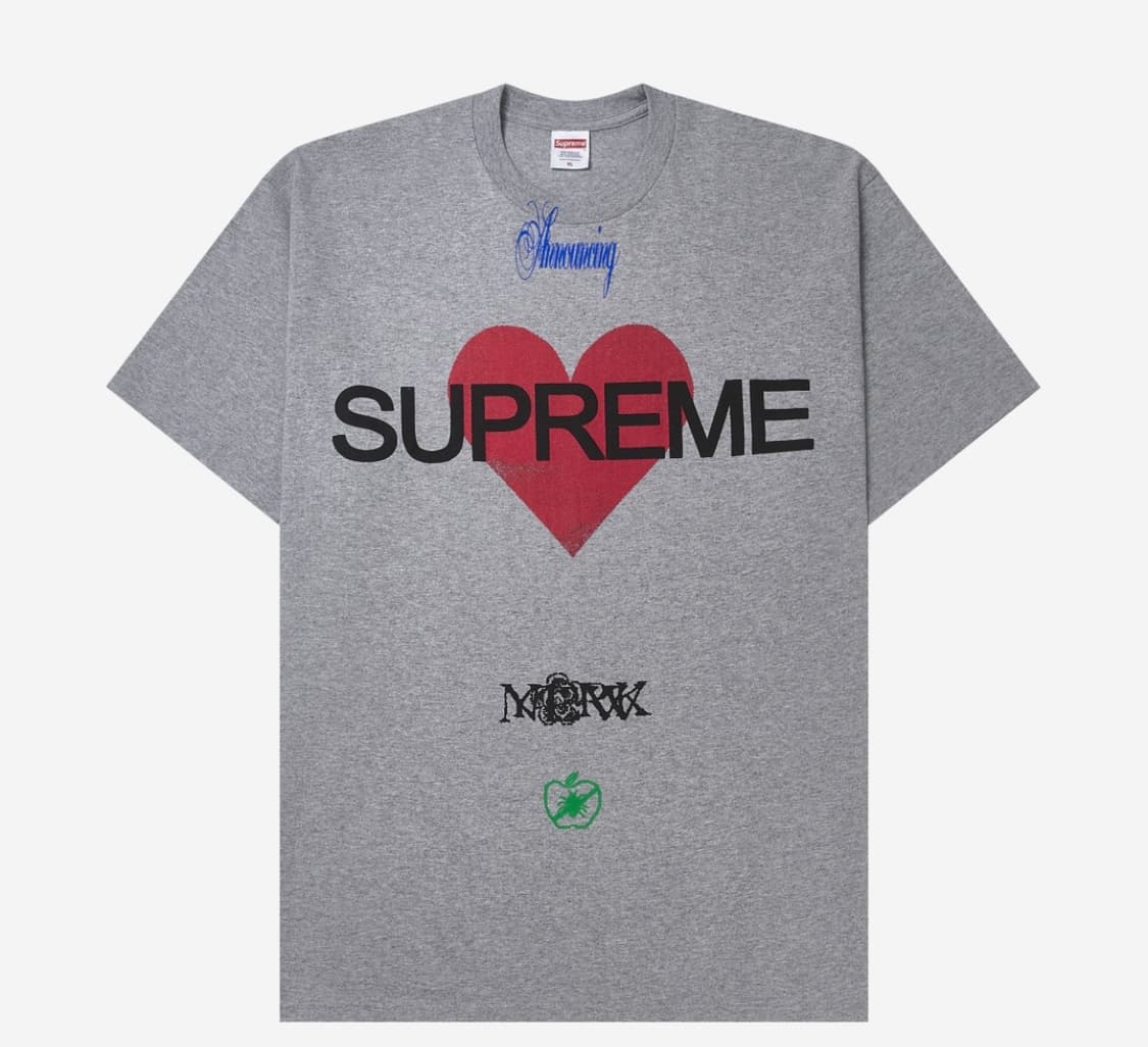 Supreme 어나운싱 티셔츠 그레이 M 상품이미지1