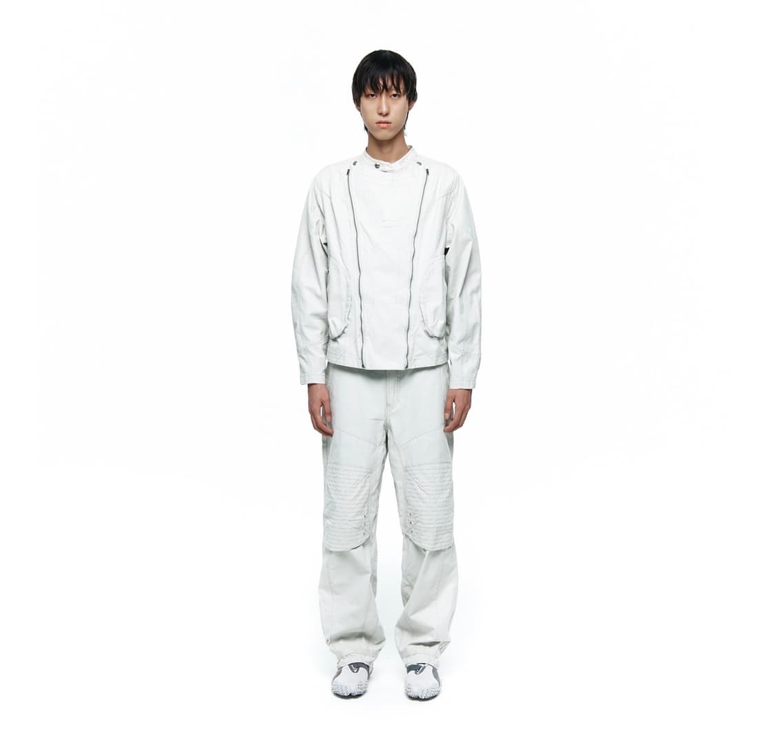 산산기어 MOTOR PANTS [DIRTY WHITE] 카고팬츠 상품이미지2