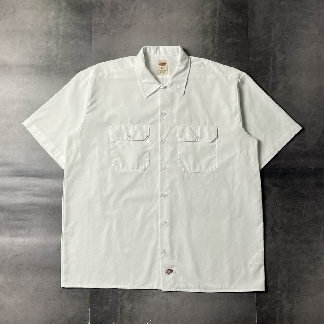 DICKIES 디키즈 빈티지 화이트 플랩포켓 반팔 워크셔츠 A00958 상품이미지1