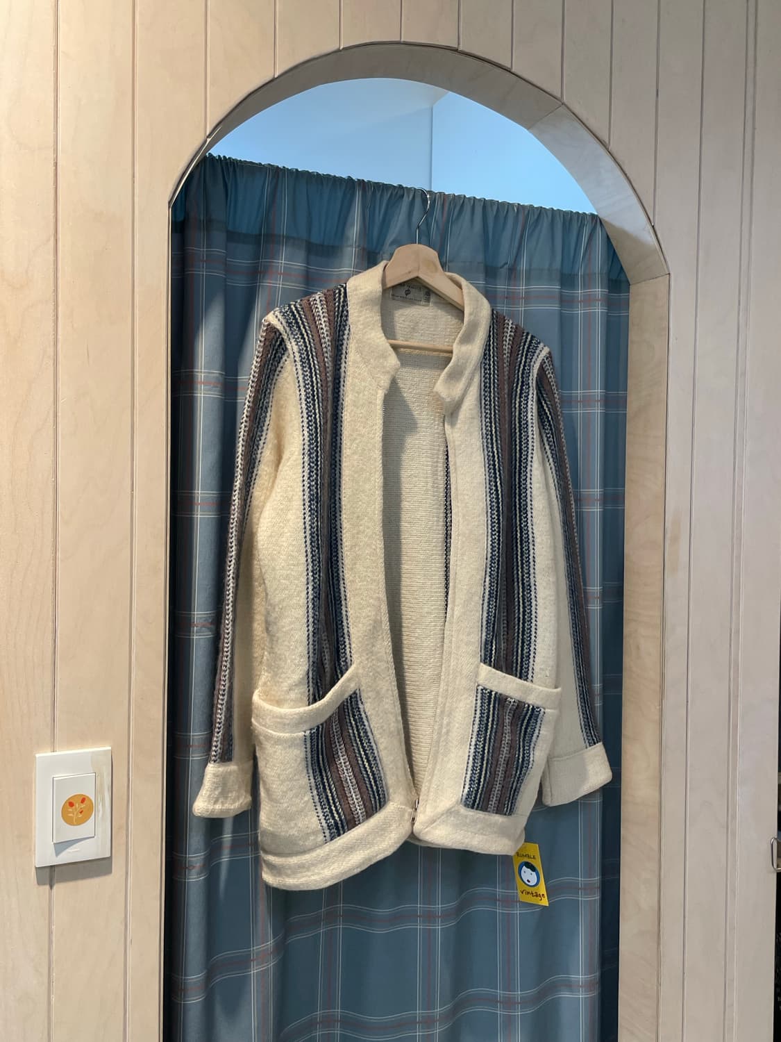 스코틀랜드 퓨어뉴울 패턴집업 상품이미지5