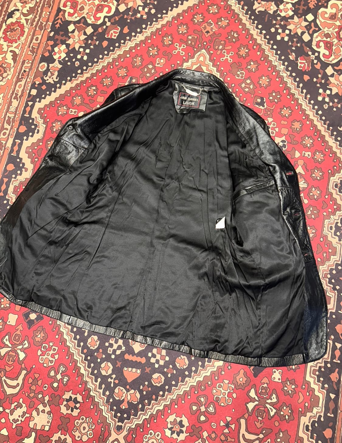 ( M-L ) 가죽마이 블레이저 블레이져 레더자켓 양가죽자켓 소가죽 상품이미지3