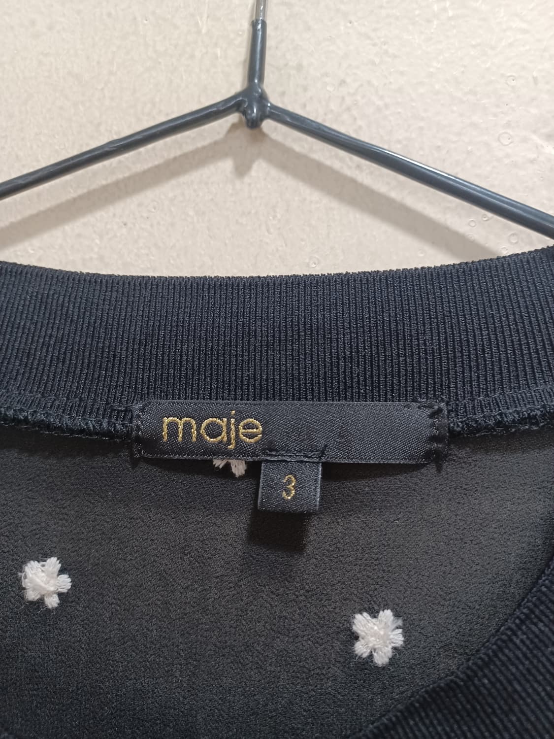 MAJE 마쥬 블랙 시스루 원피스  상품이미지3