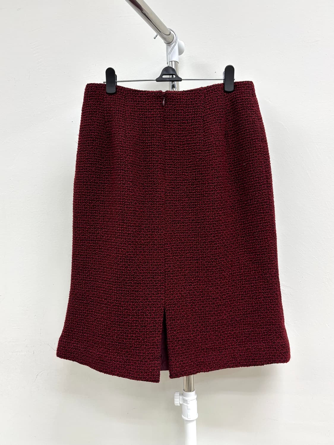 빈티지 버건디 미디 스커트 상품이미지6