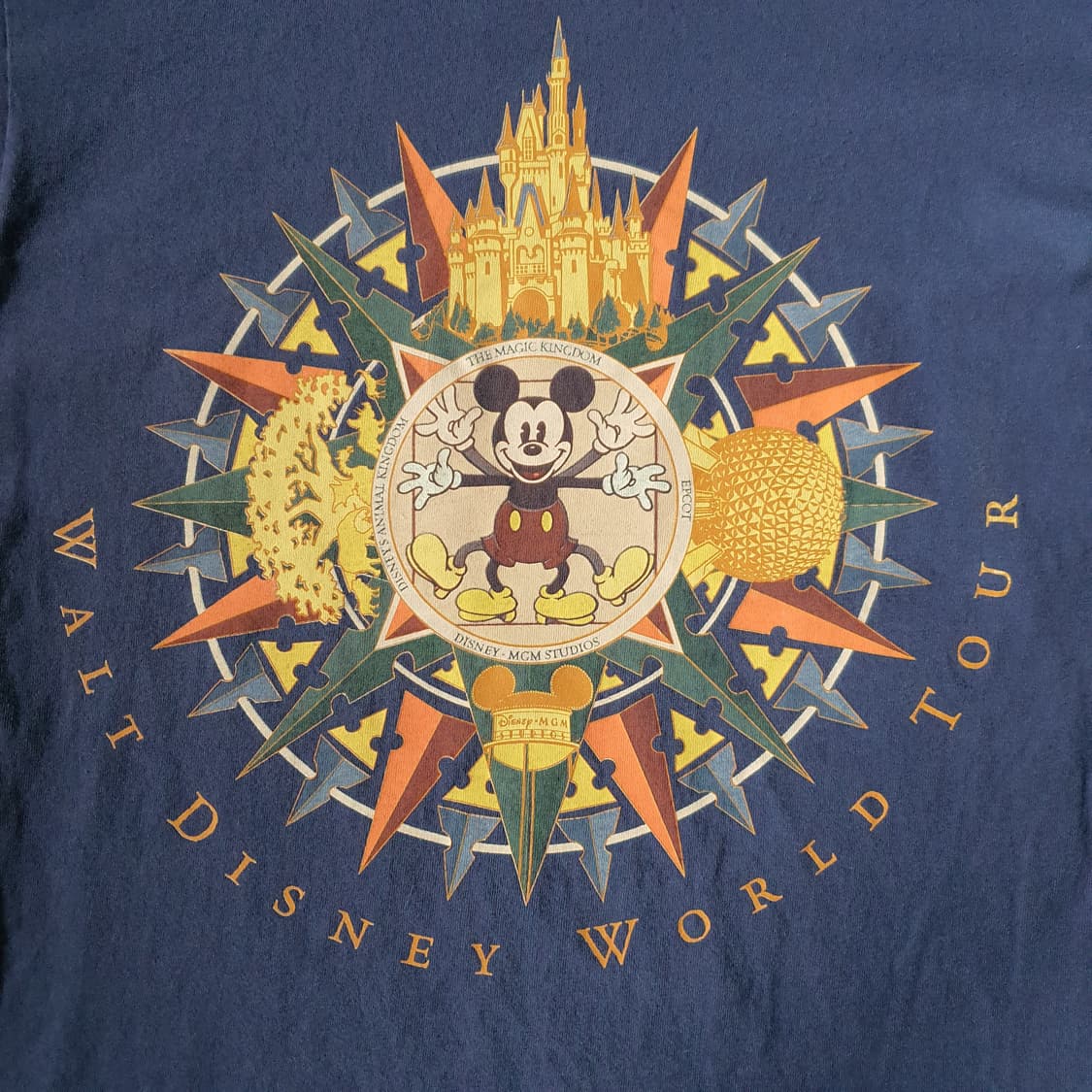 90s 월트디즈니  월드투어 미키 마우스 티셔츠 no.49 상품이미지3