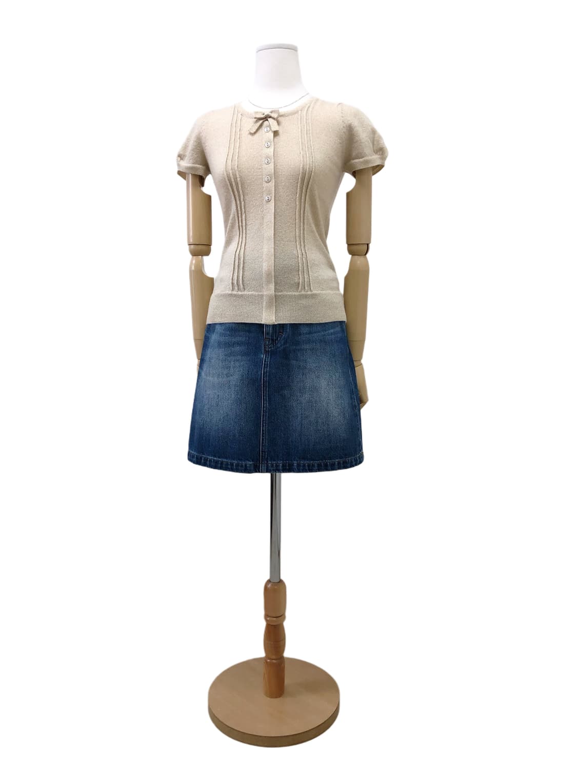 레이빔즈 반팔 니트 상품이미지2