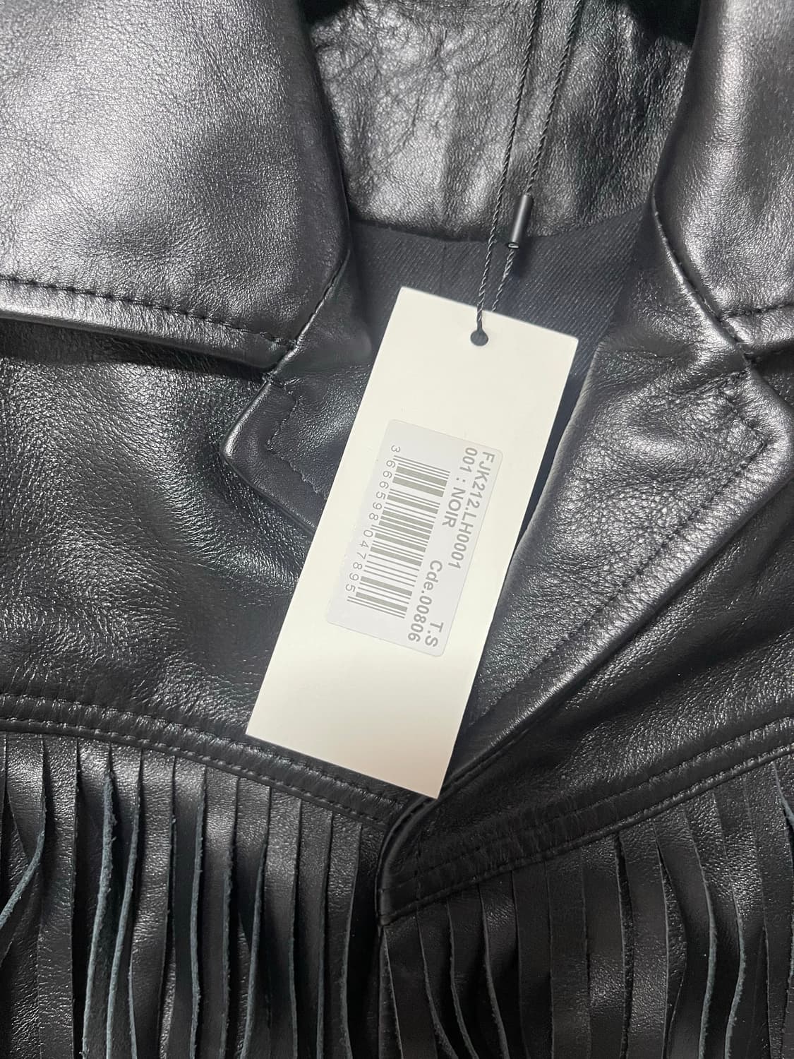 아미 웨스턴 프린지 가죽자켓 상품이미지4