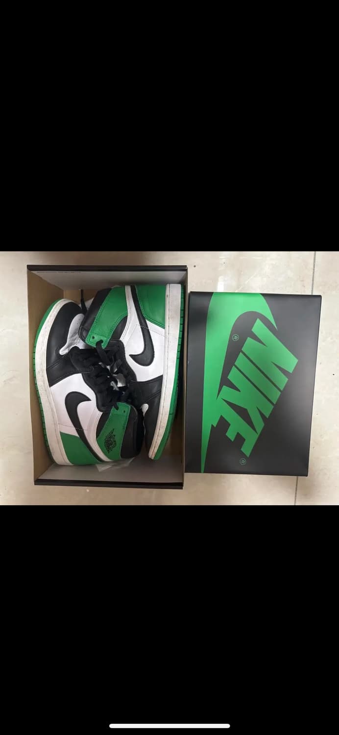 조던1레트로 하이 og 블랙앤 럭키 그린 상품이미지1