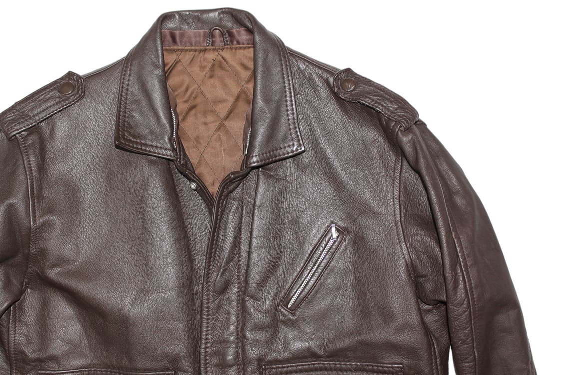 TOBEL JAPAN BY TOKYOBELT 카우레더 A-1 봄버 자켓 상품이미지2