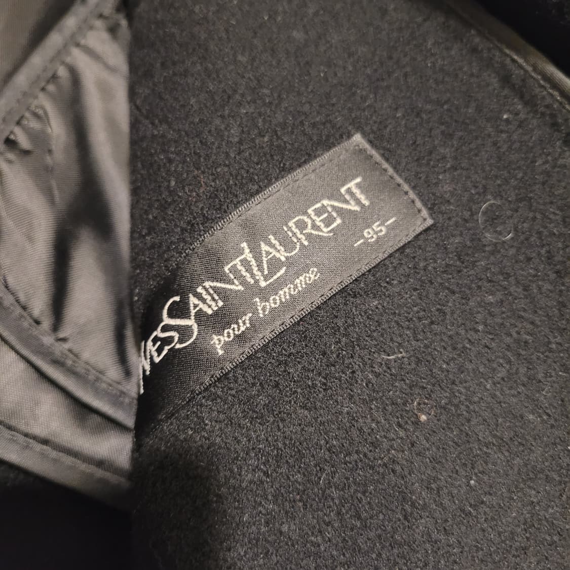 입생로랑 YSL 양털퍼 울 코트 95 상품이미지7